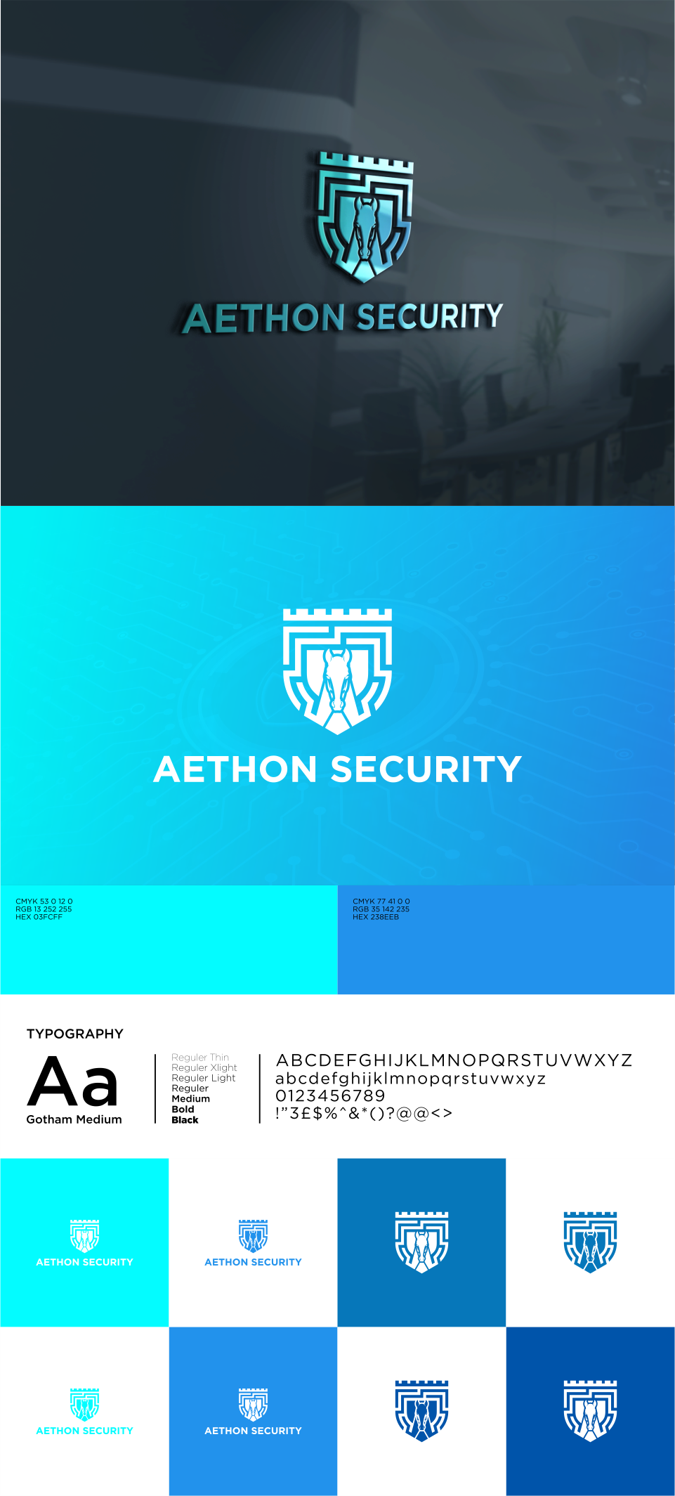 Logo Design by Mizhu XT for Aethon Security | Design #37456318
