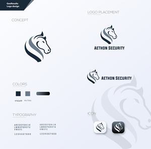 Logo Design by Zip Zap for Aethon Security | Design: #37456295