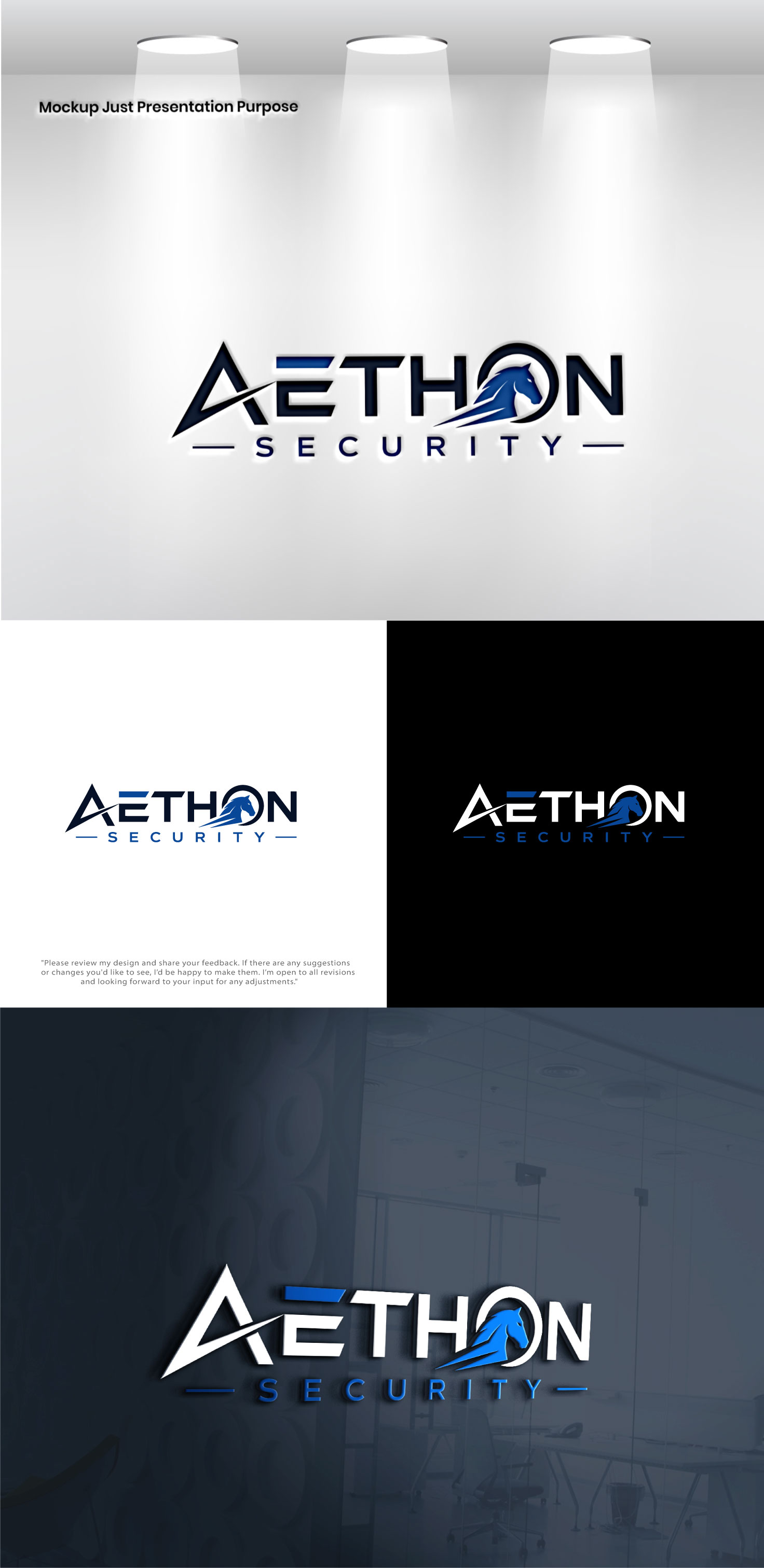 Logo Design by Pixel Signature for Aethon Security | Design #37449004