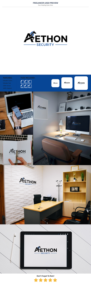 Logo Design by Pixel Signature for Aethon Security | Design: #37449015