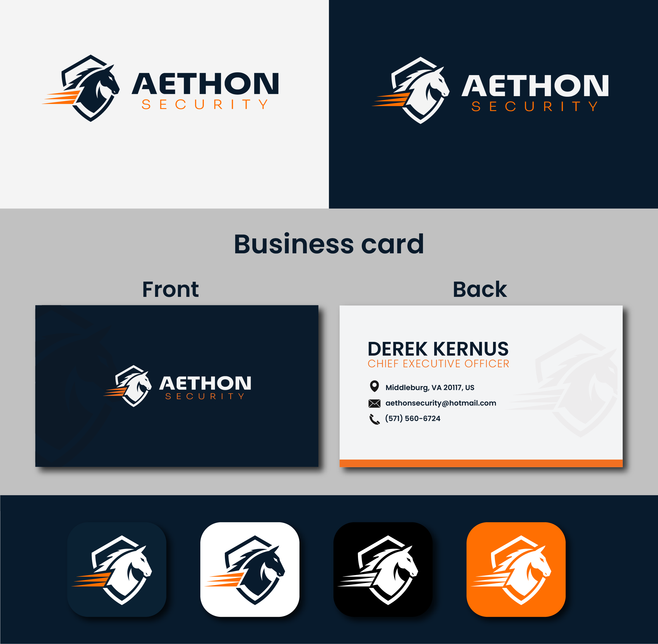 Logo Design by Sika Creations for Aethon Security | Design #37471265