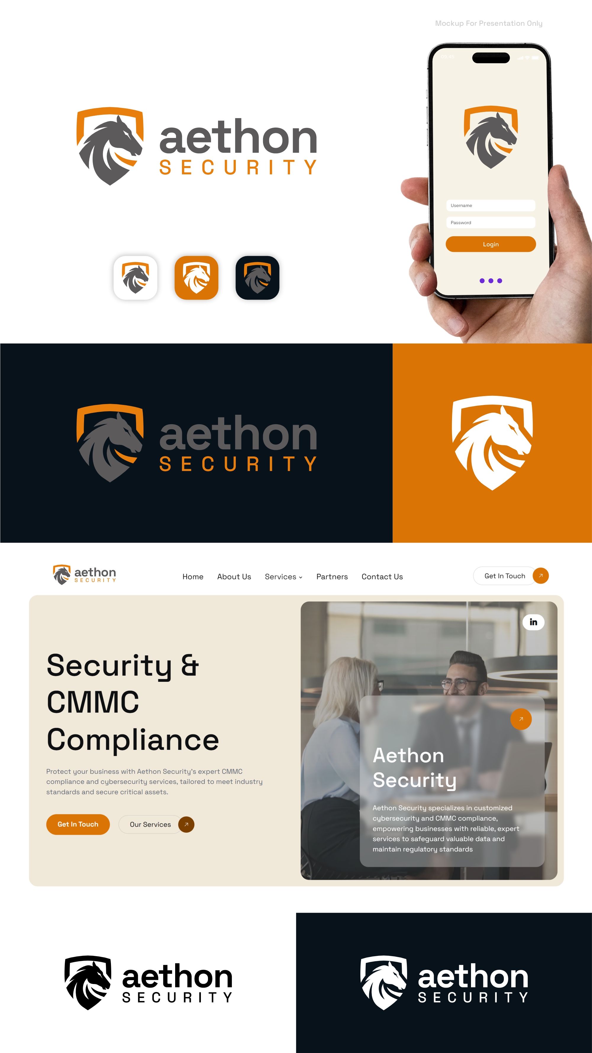 Logo Design by Noekha Studio for Aethon Security | Design #37466486