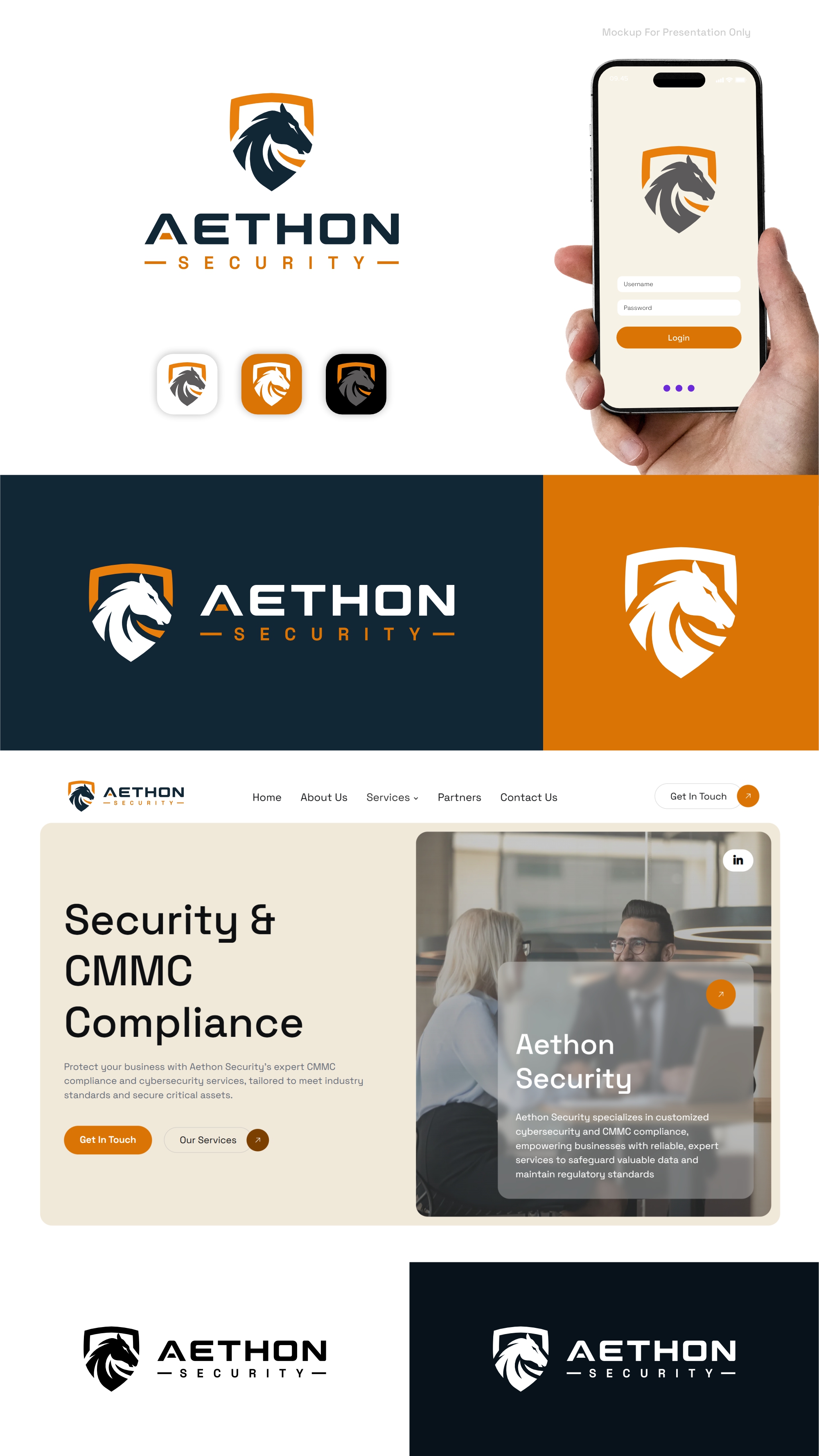 Logo Design by Noekha Studio for Aethon Security | Design #37466487