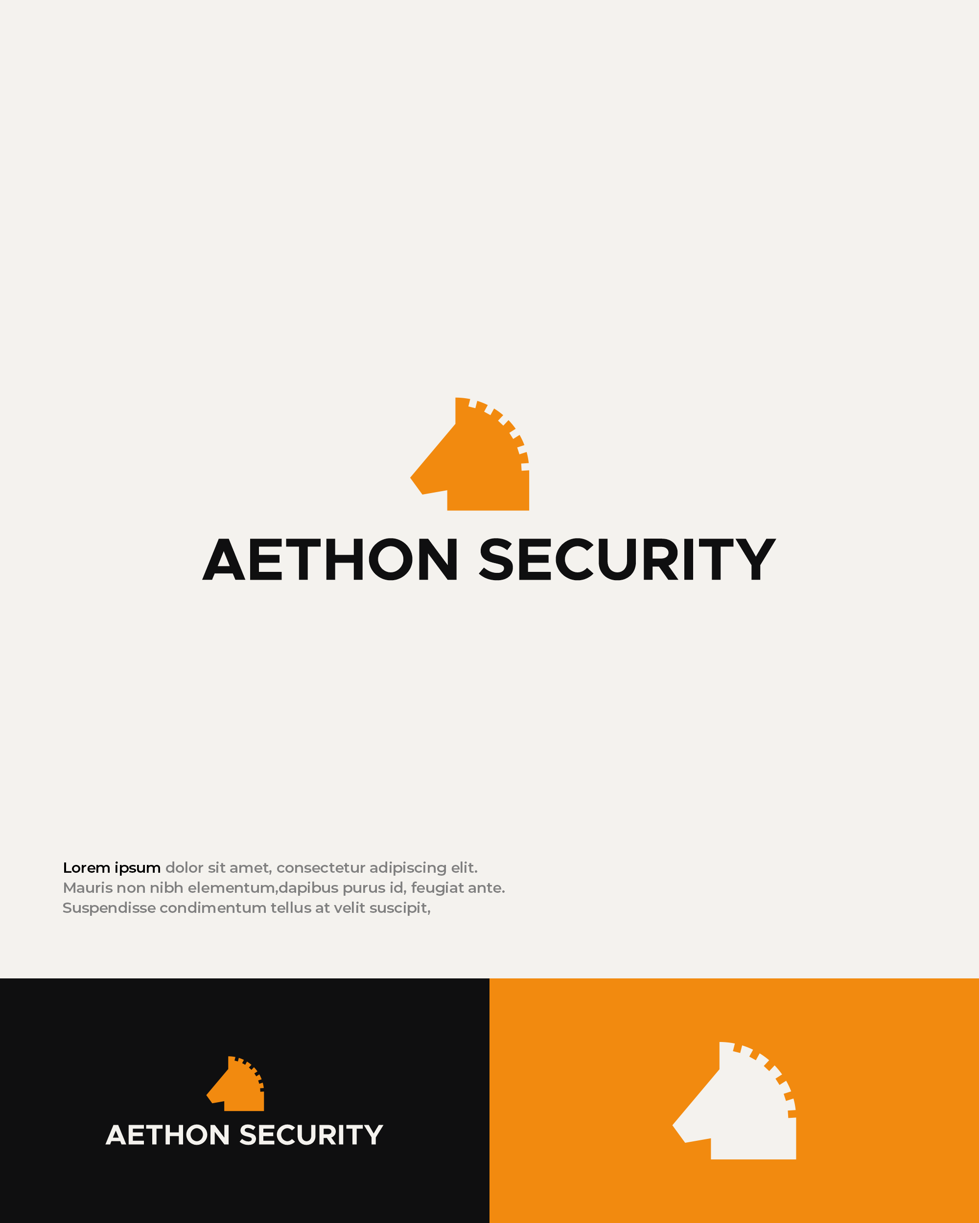 Logo Design by Mantra™ for Aethon Security | Design #37457229
