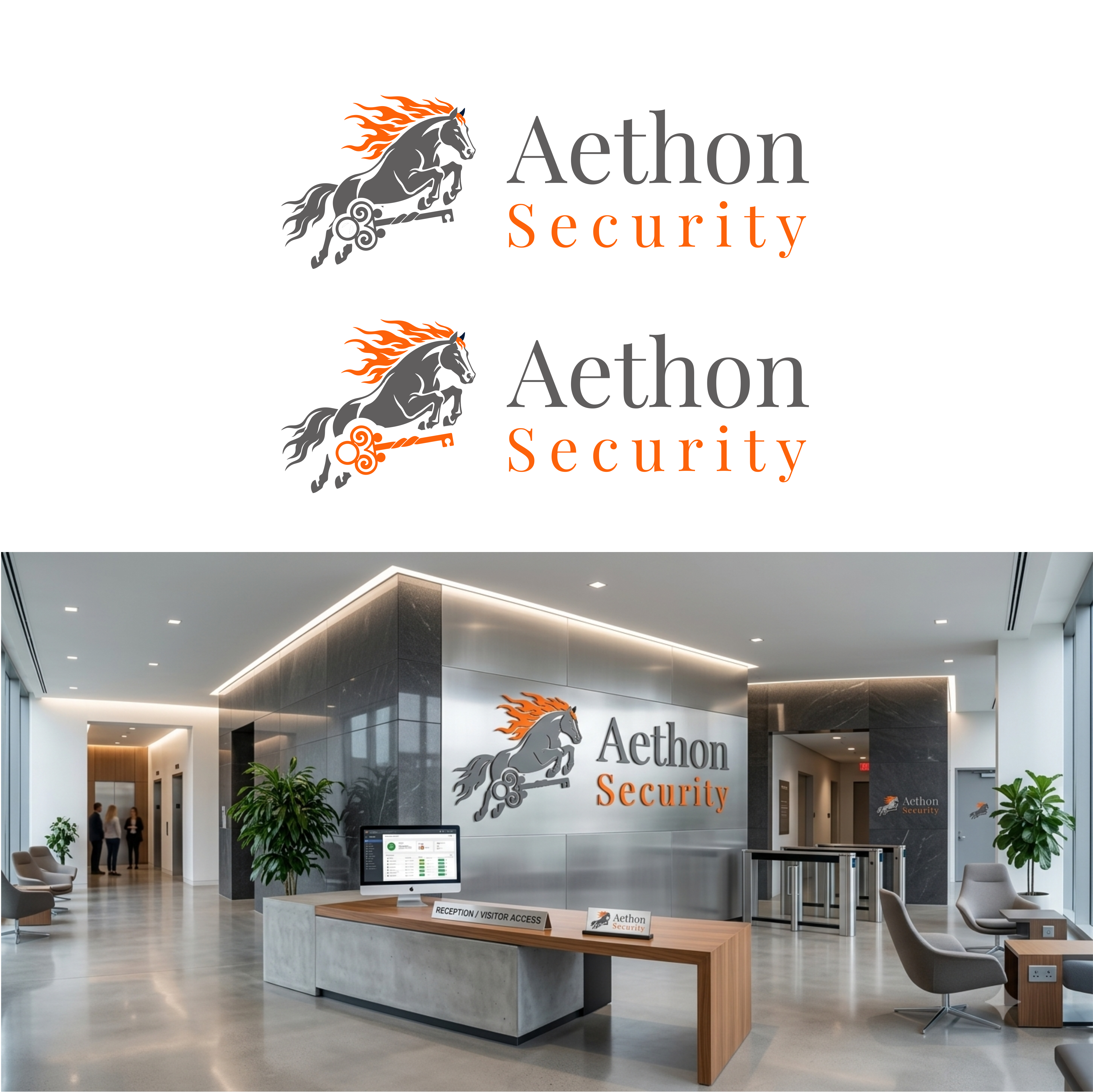 Logo Design by Permata for Aethon Security | Design #37464325
