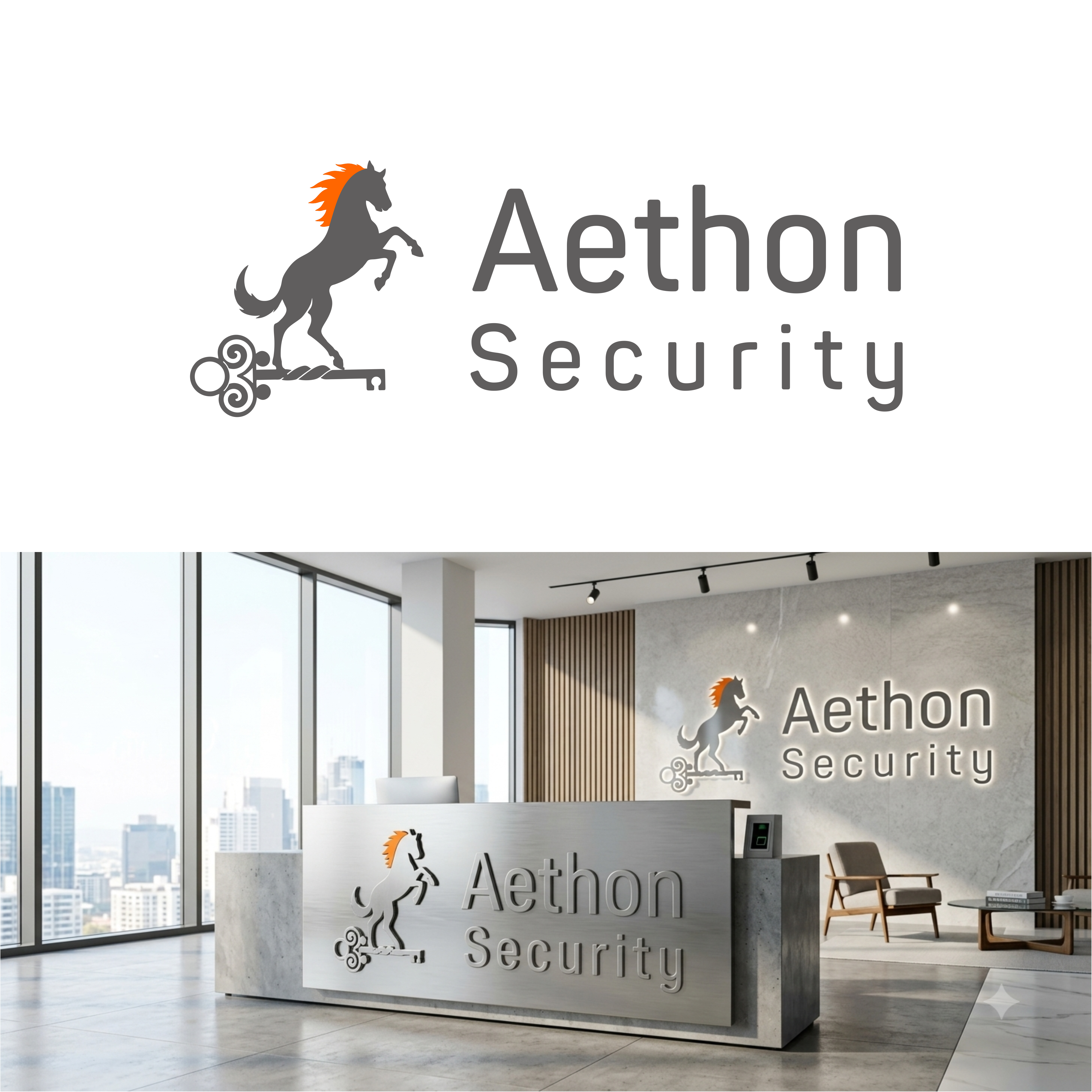 Logo Design by Permata for Aethon Security | Design #37464485