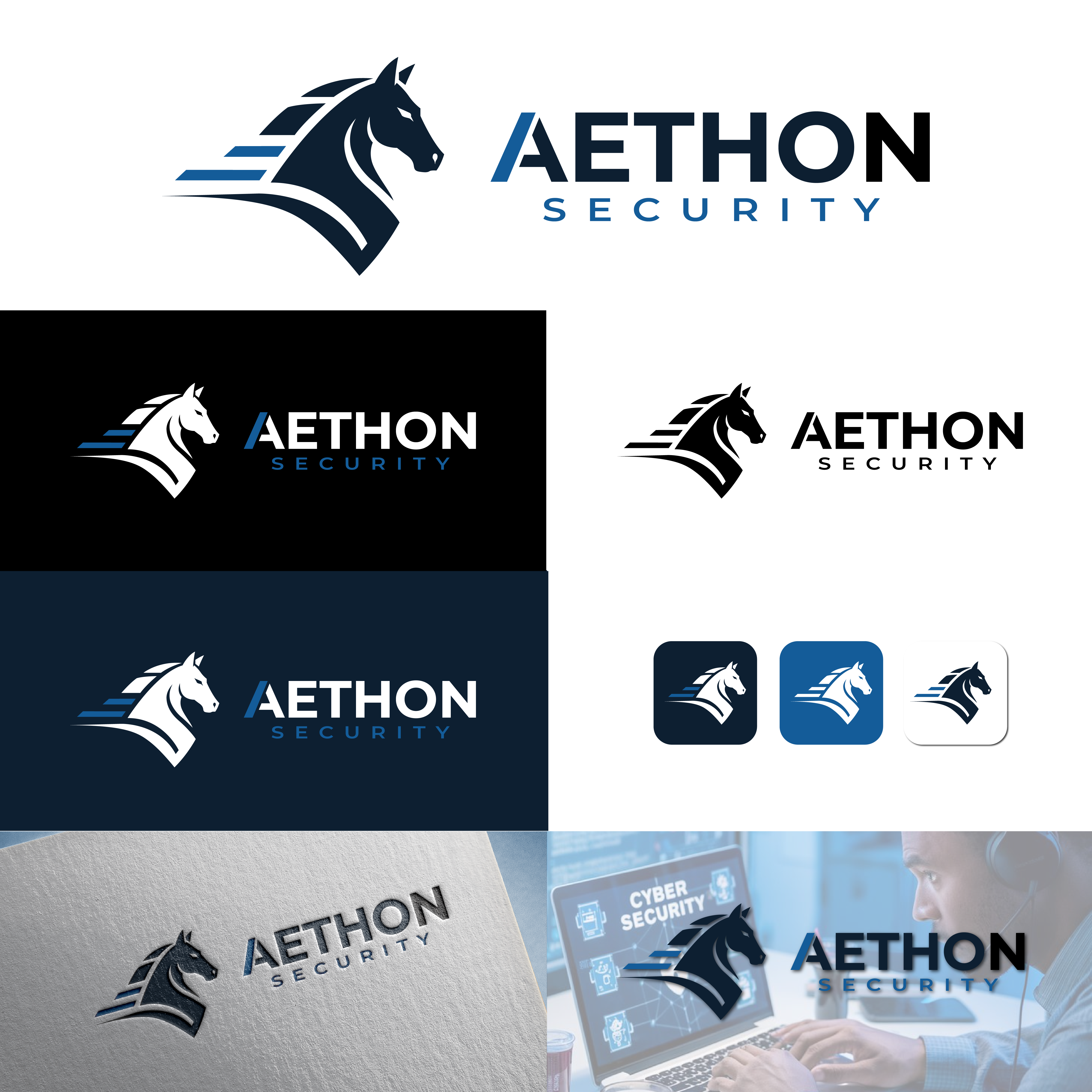 Logo Design by Delusion Studio for Aethon Security | Design #37450228