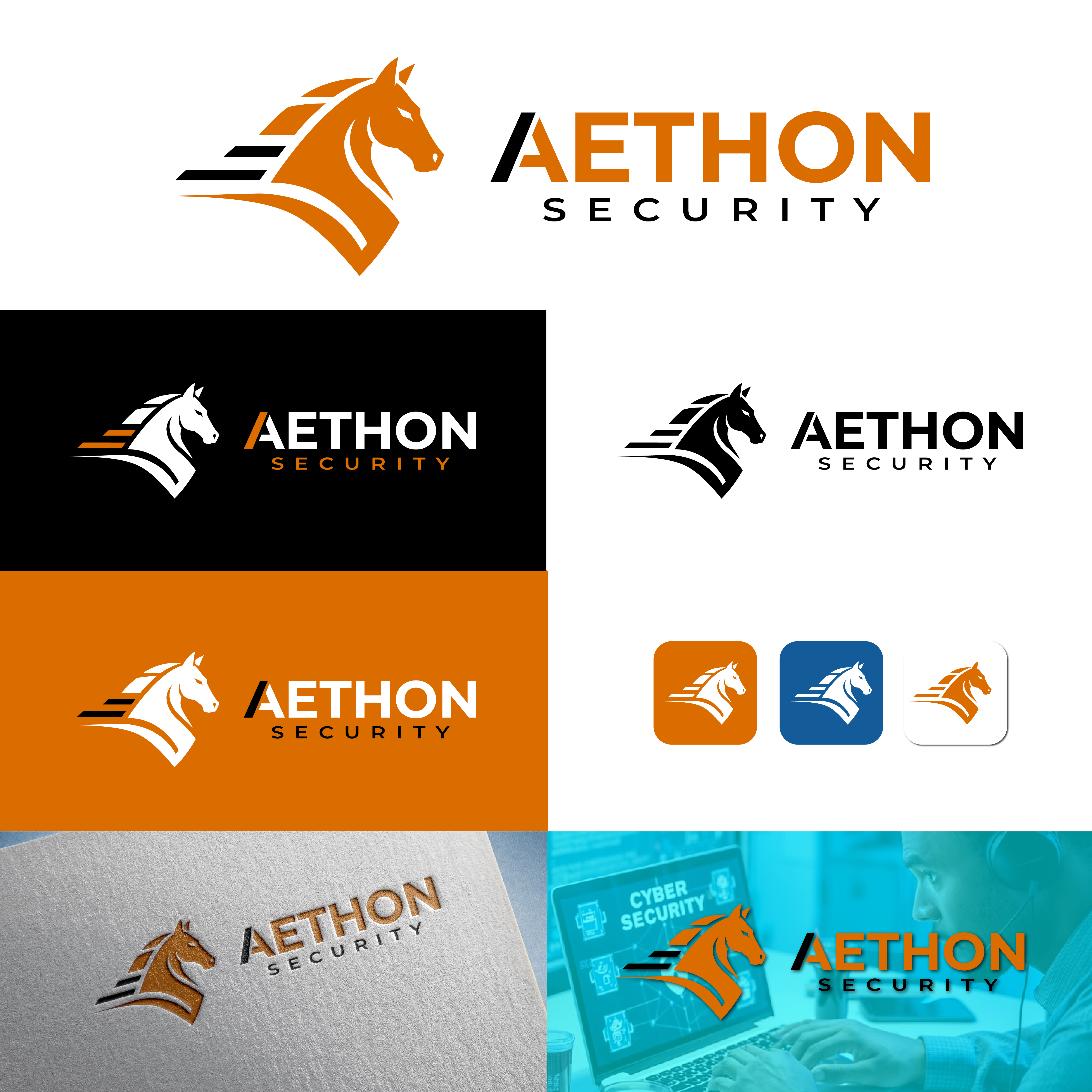 Logo Design by Delusion Studio for Aethon Security | Design #37461460