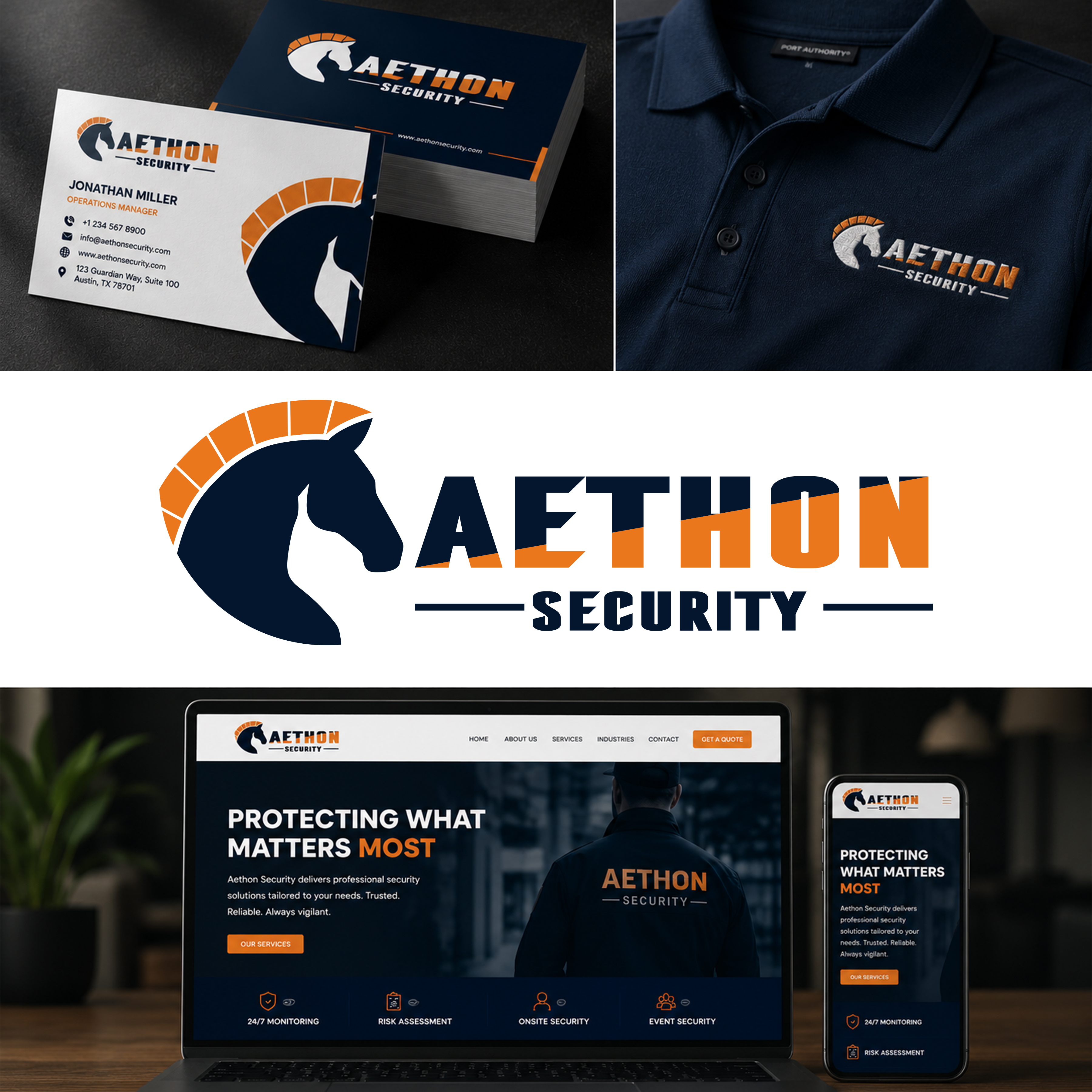 Logo Design by Nafis Al Gani for Aethon Security | Design #37452609