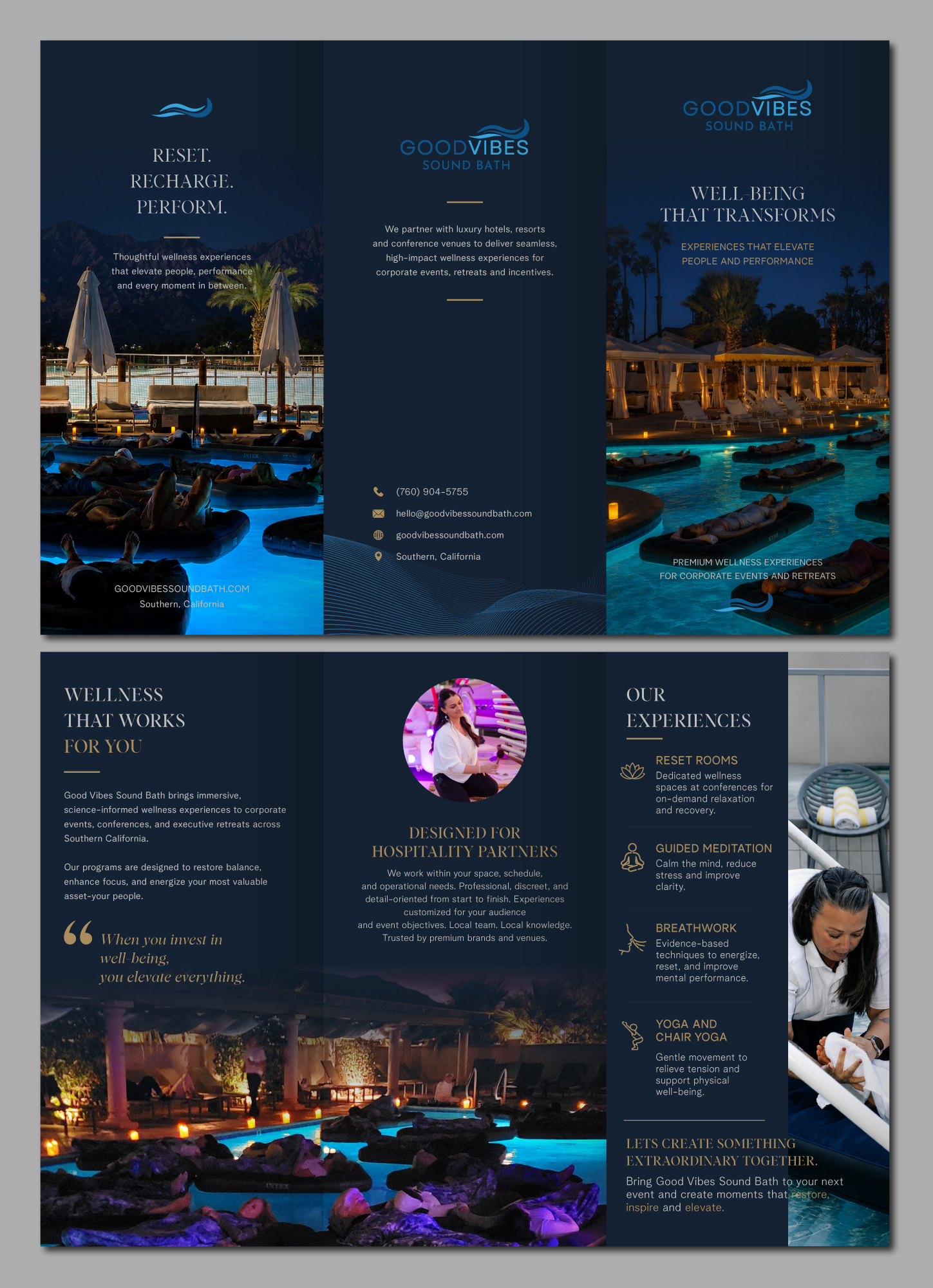 Graphic Design by Talha Baslik for Good Vibes Sound Bath  | Design #37453869