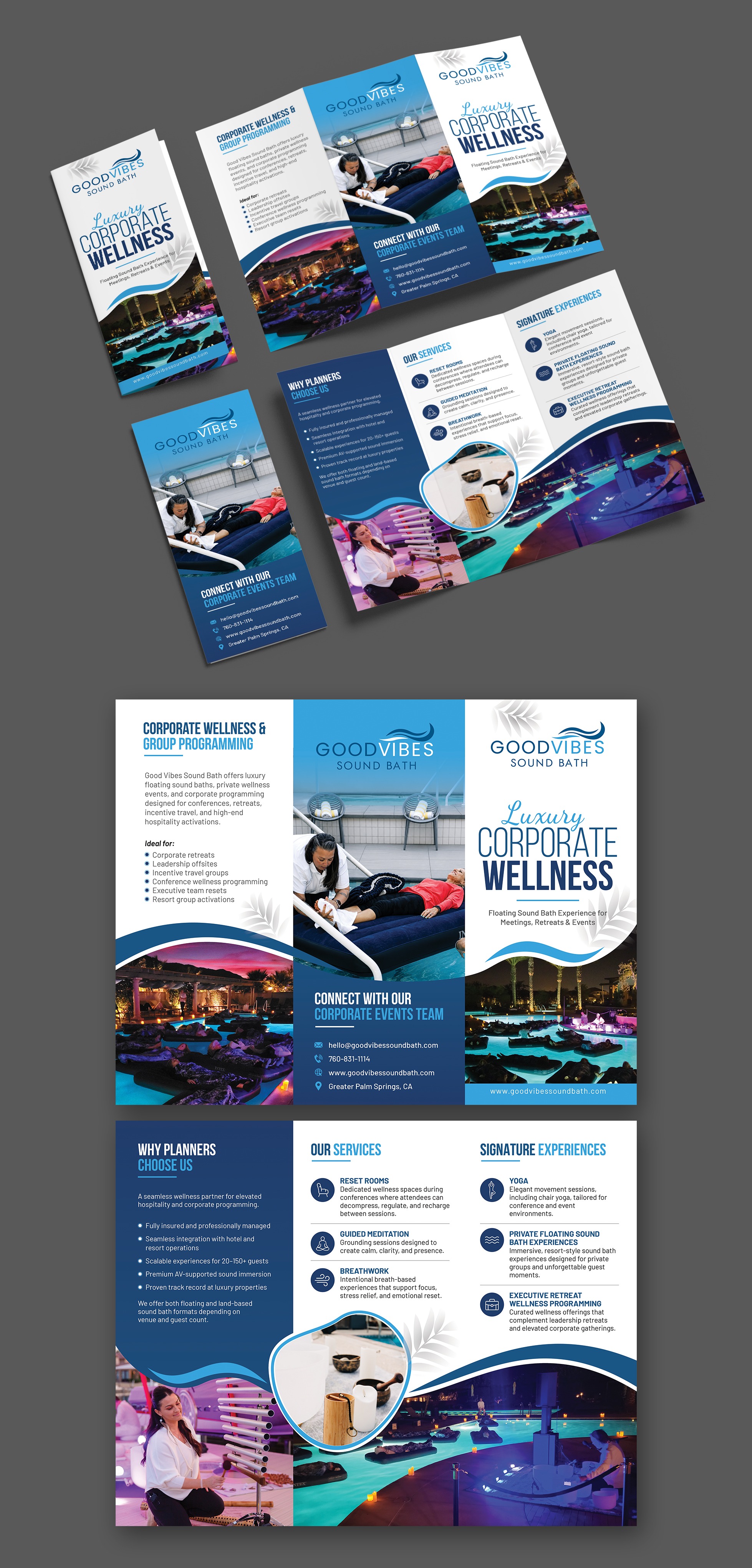 Graphic Design by Impressive Designs for Good Vibes Sound Bath  | Design #37453694