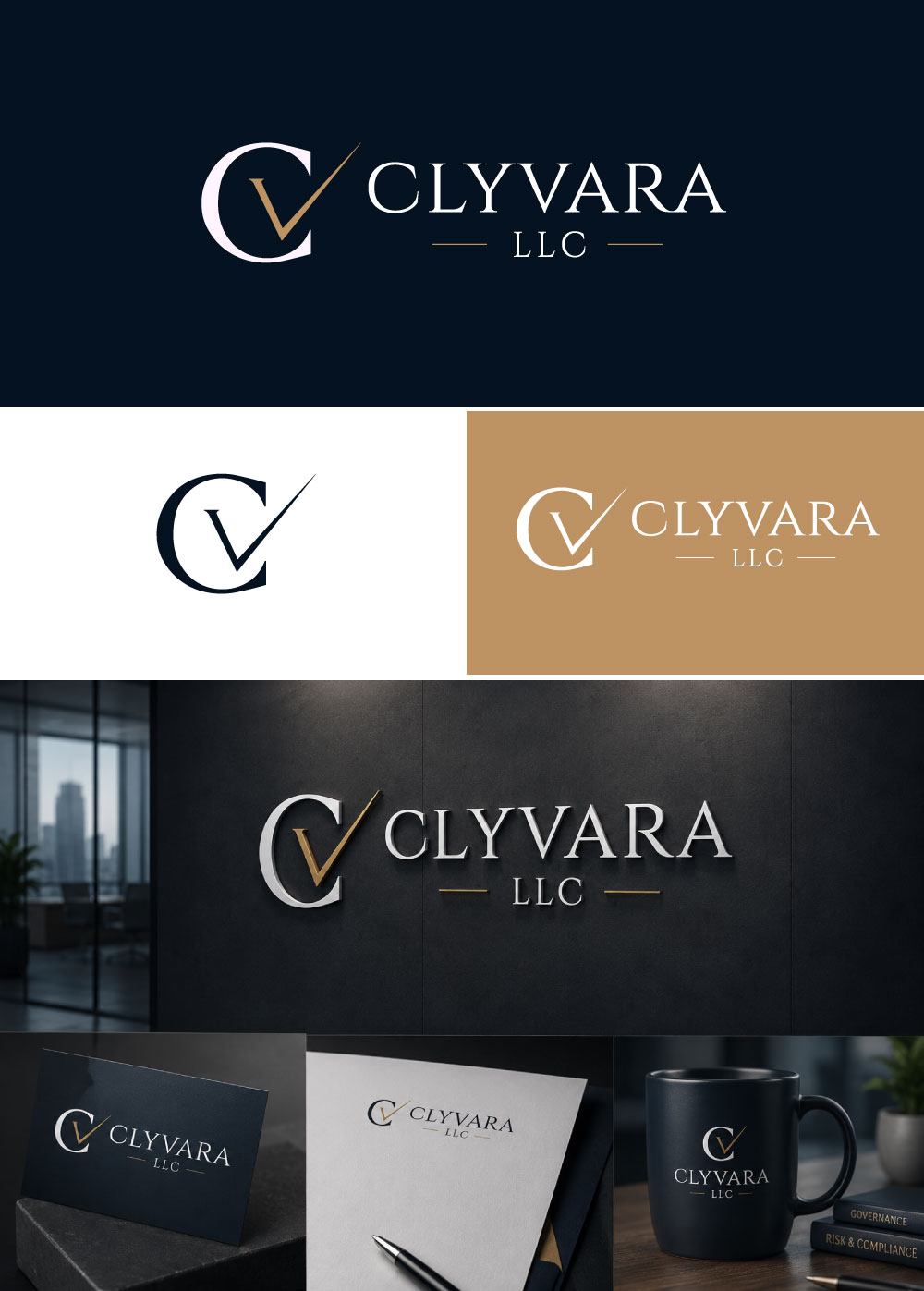 Logo Design by MaishaDesign for Clyvara LLC | Design #37464673