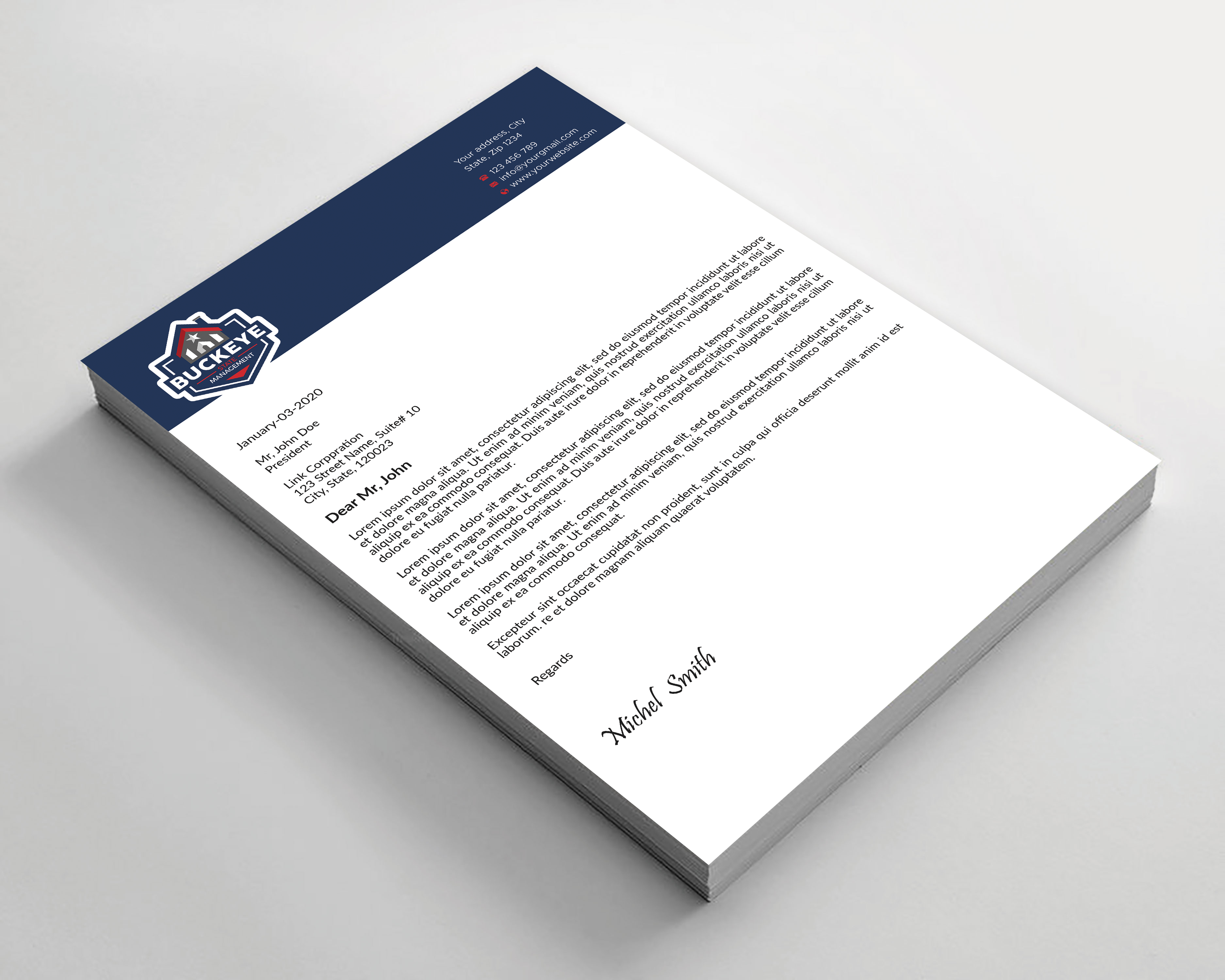Letterhead Design by Expert Bappy for this project | Design #37462962