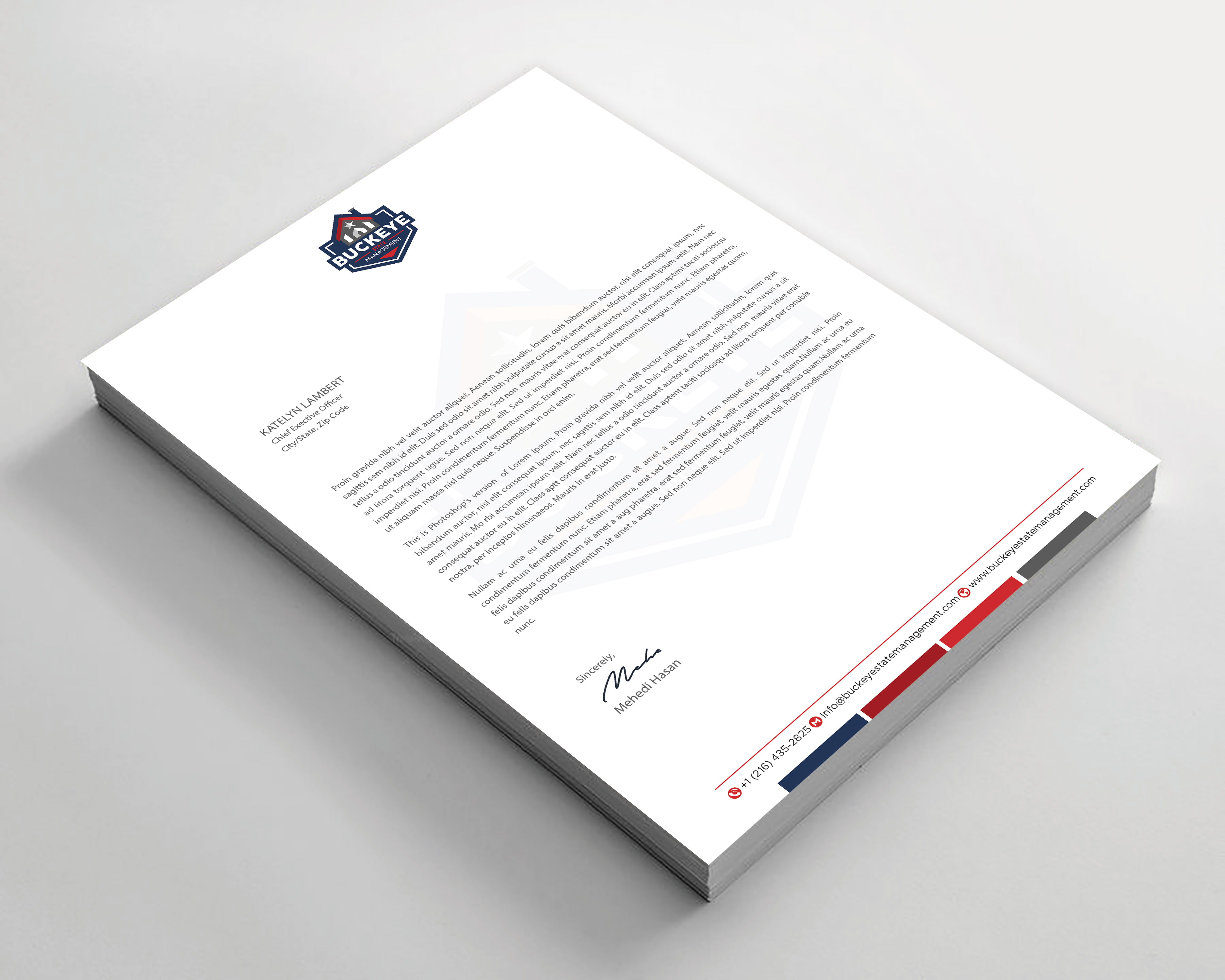 Letterhead Design by Expert Bappy for this project | Design #37465694