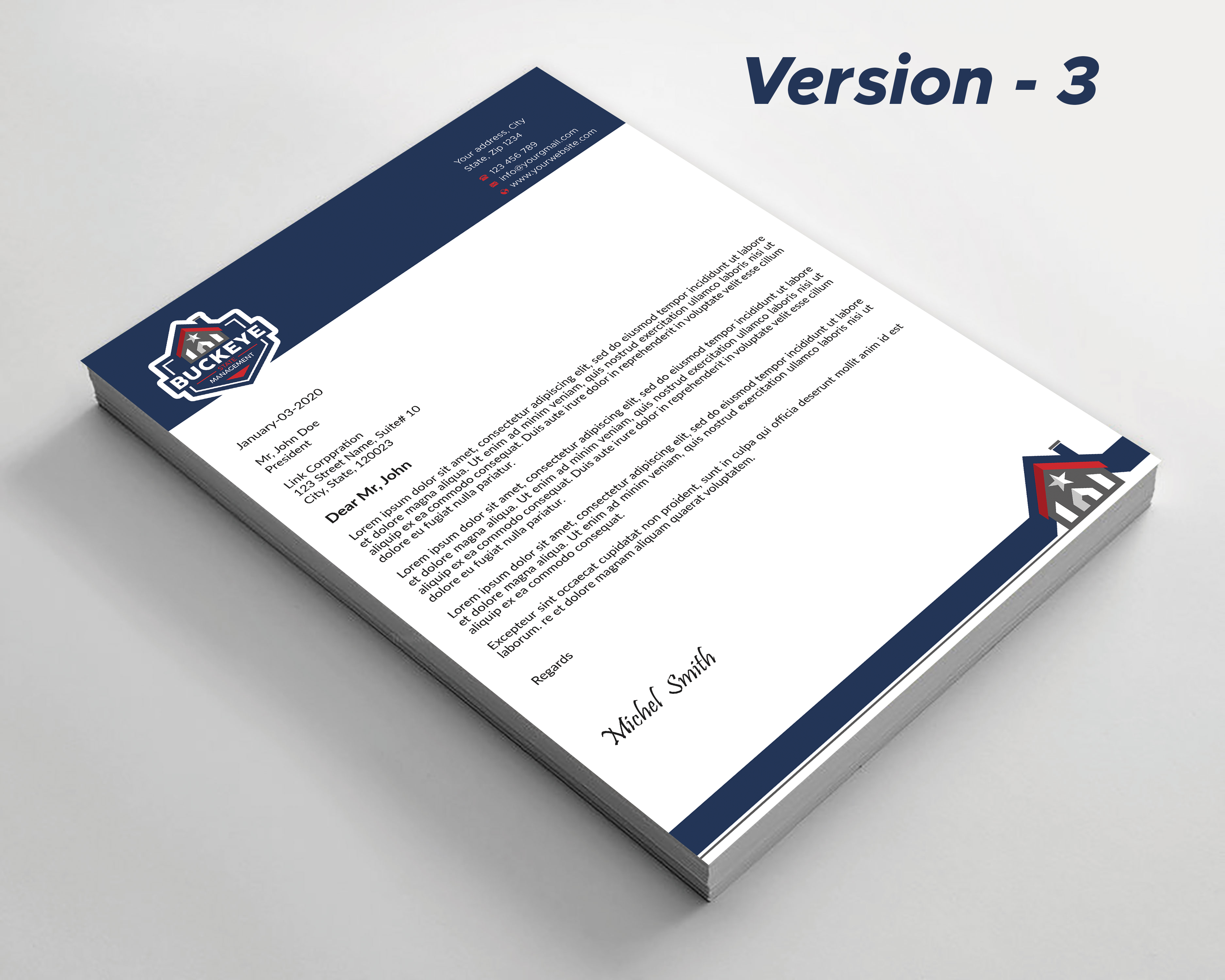 Letterhead Design by Expert Bappy for this project | Design #37483219