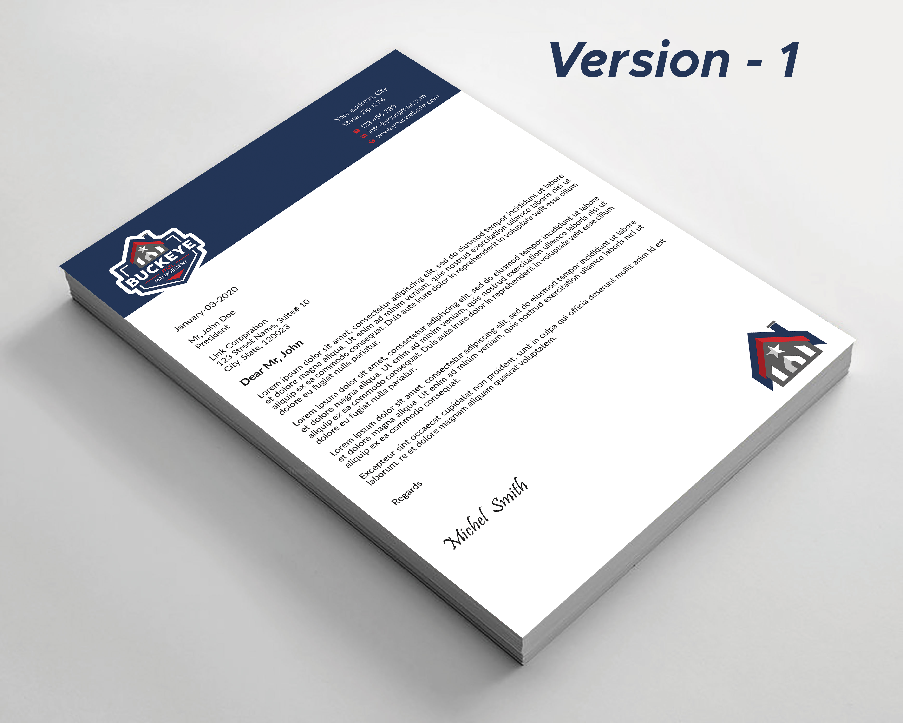 Letterhead Design by Expert Bappy for this project | Design #37483220