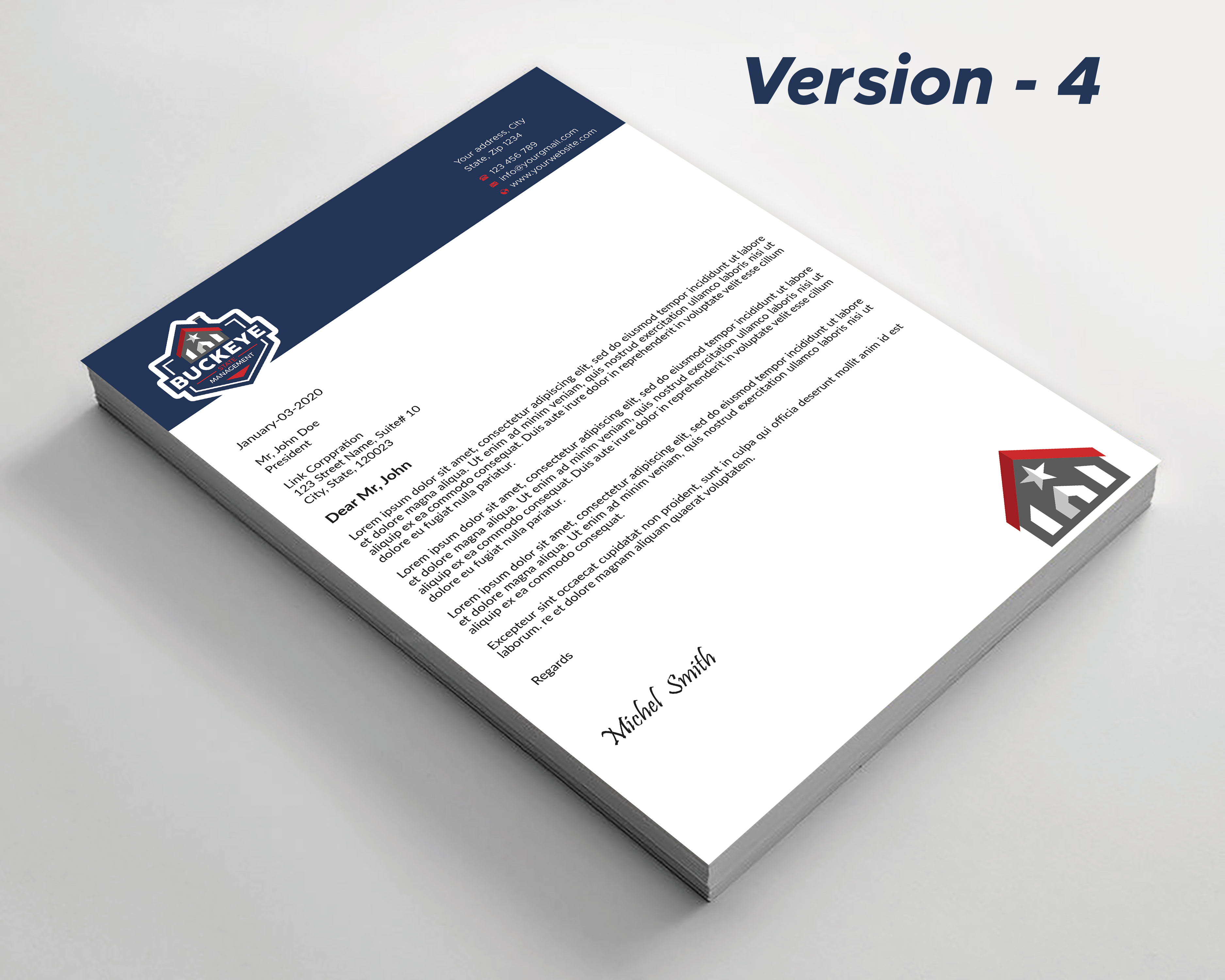 Letterhead Design by Expert Bappy for this project | Design #37483260