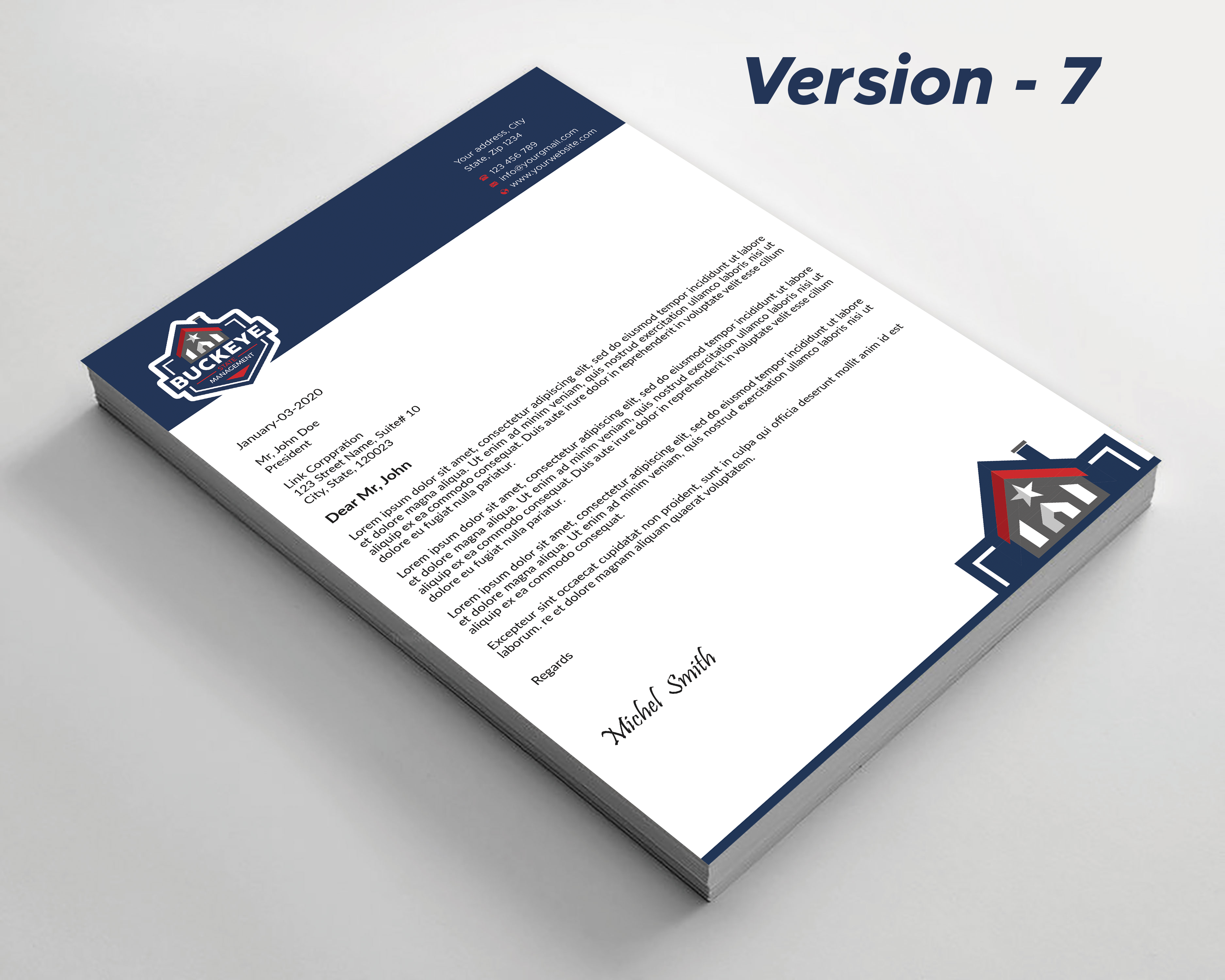 Letterhead Design by Expert Bappy for this project | Design #37483288