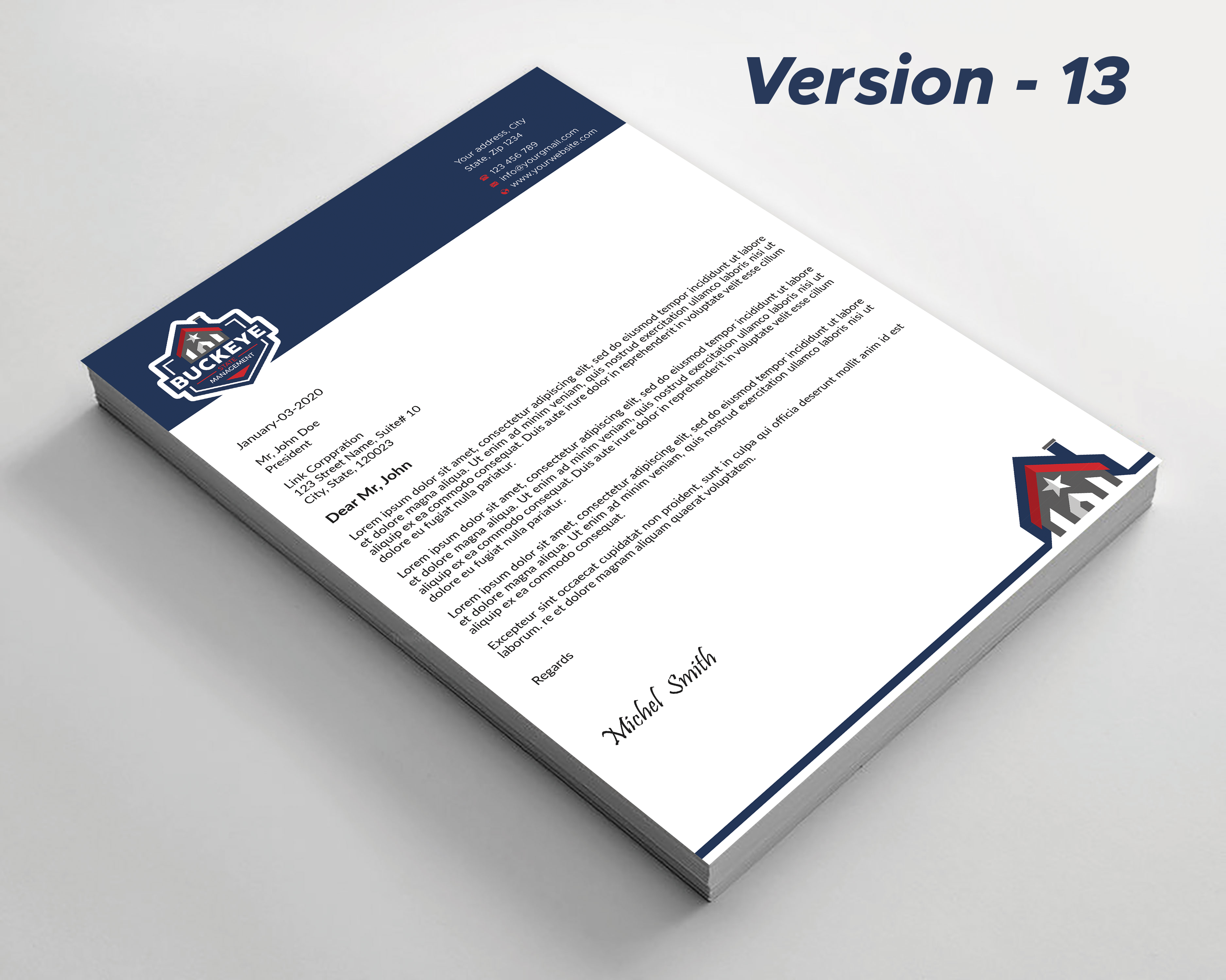 Letterhead Design by Expert Bappy for this project | Design: #37483391