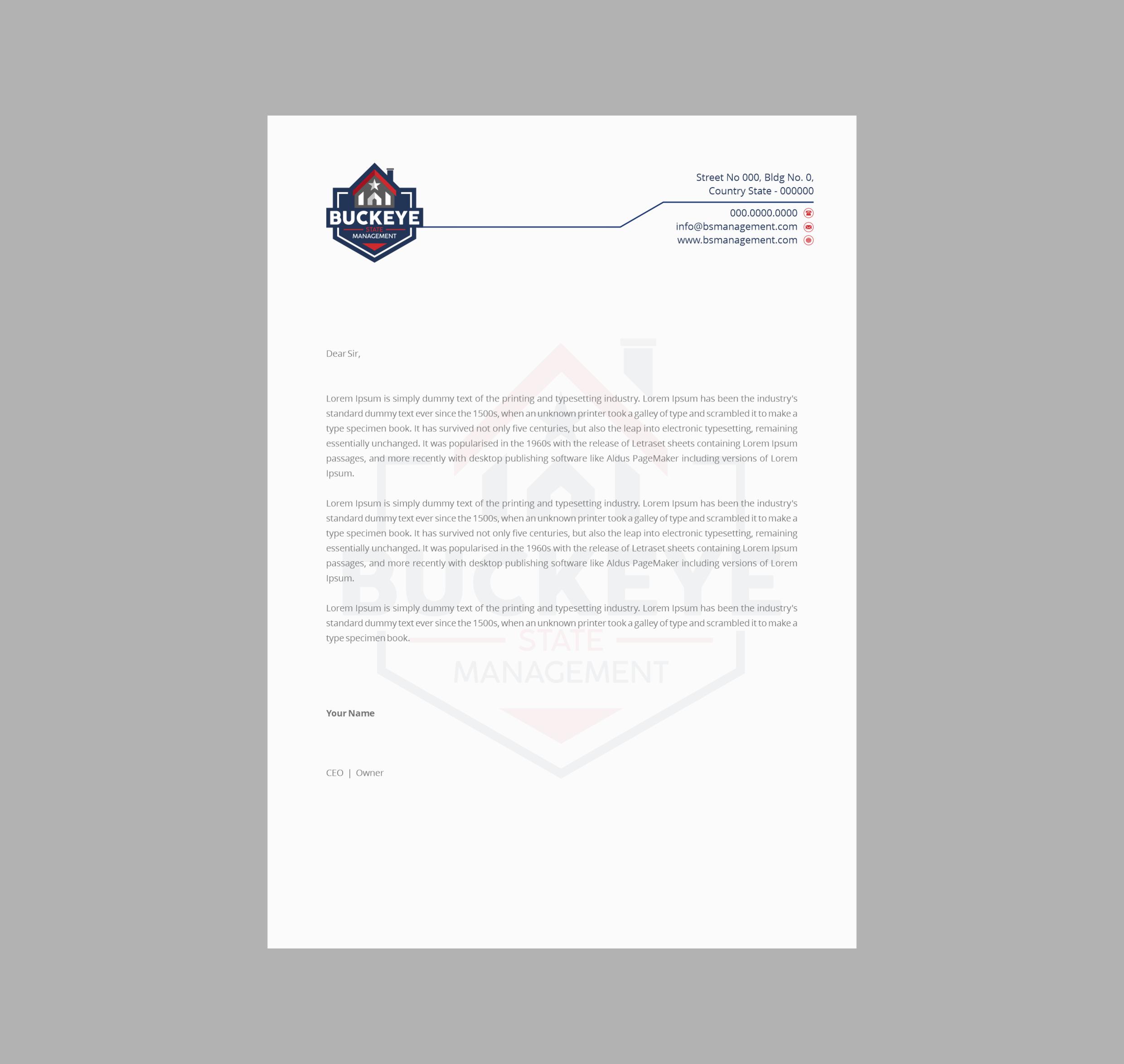 Letterhead Design by INDIAN_Ashok for this project | Design #37462325