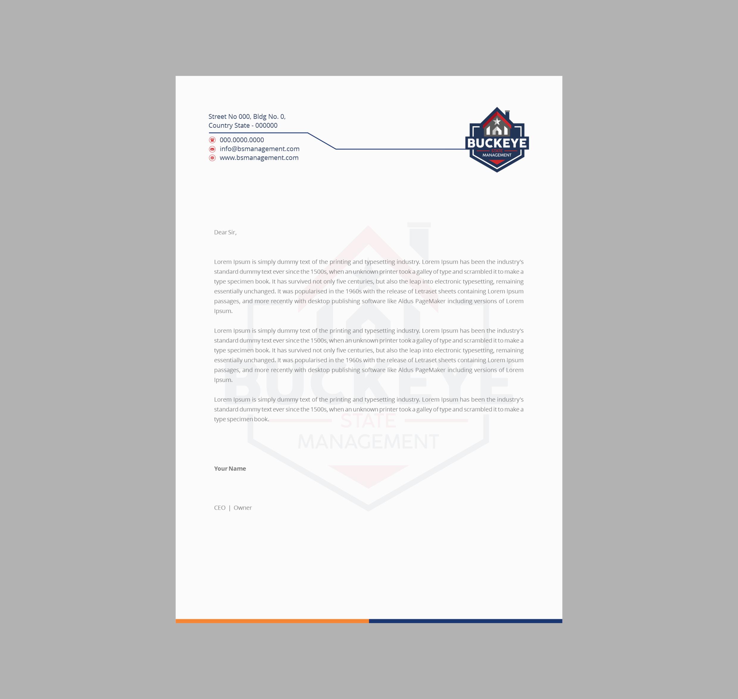 Letterhead Design by INDIAN_Ashok for this project | Design #37462327