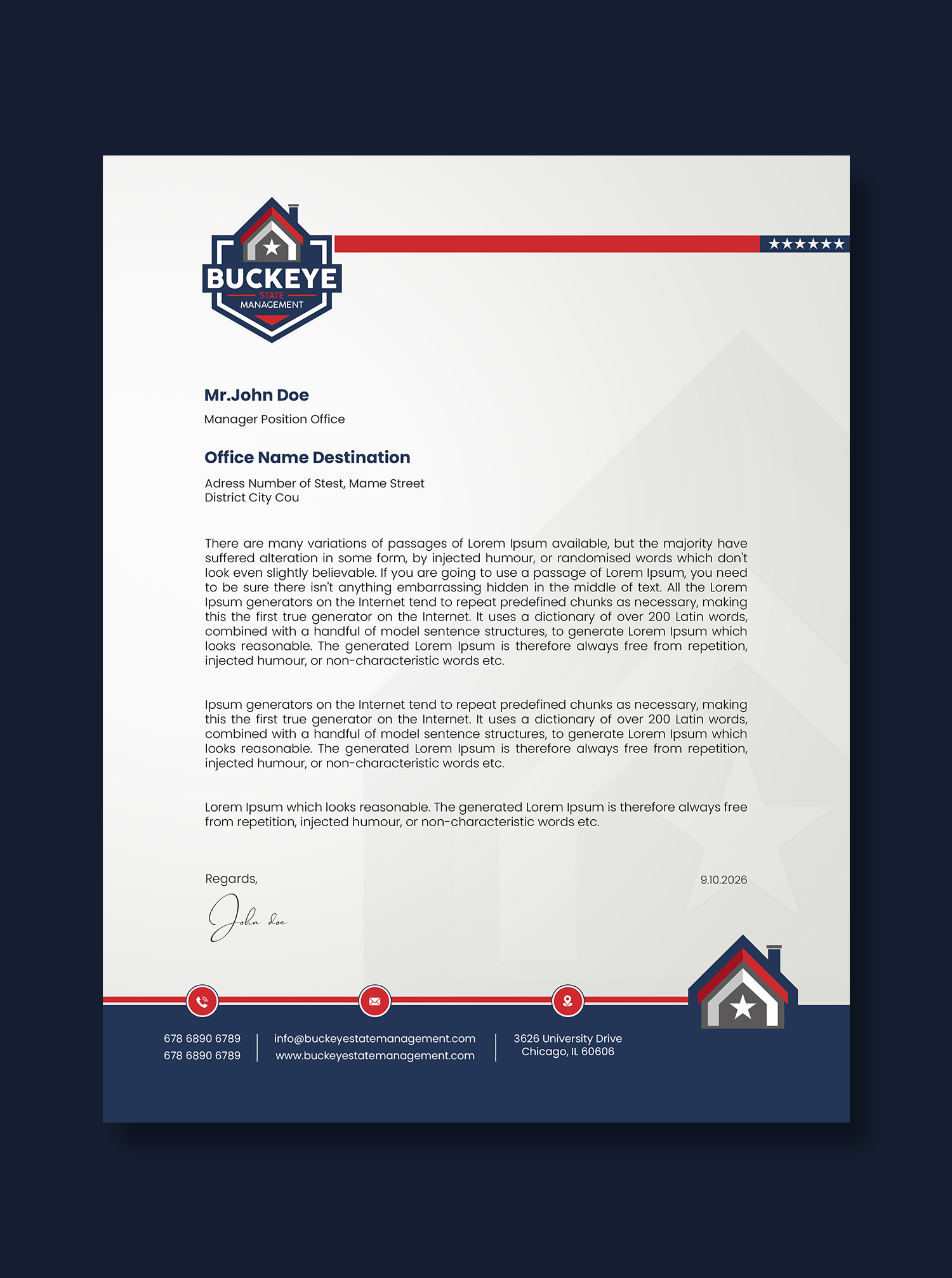 Letterhead Design by debdesign for this project | Design #37462997