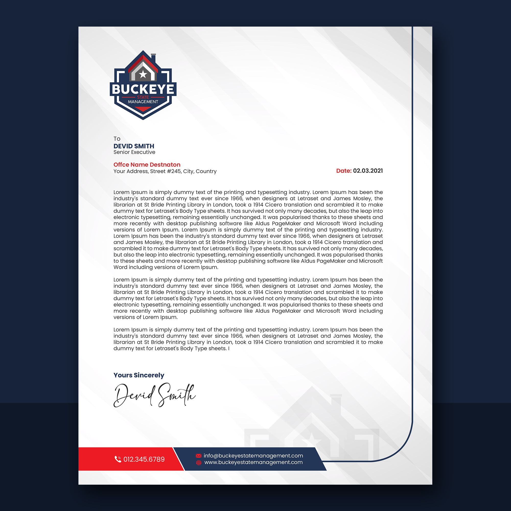 Letterhead Design by debdesign for this project | Design #37463430