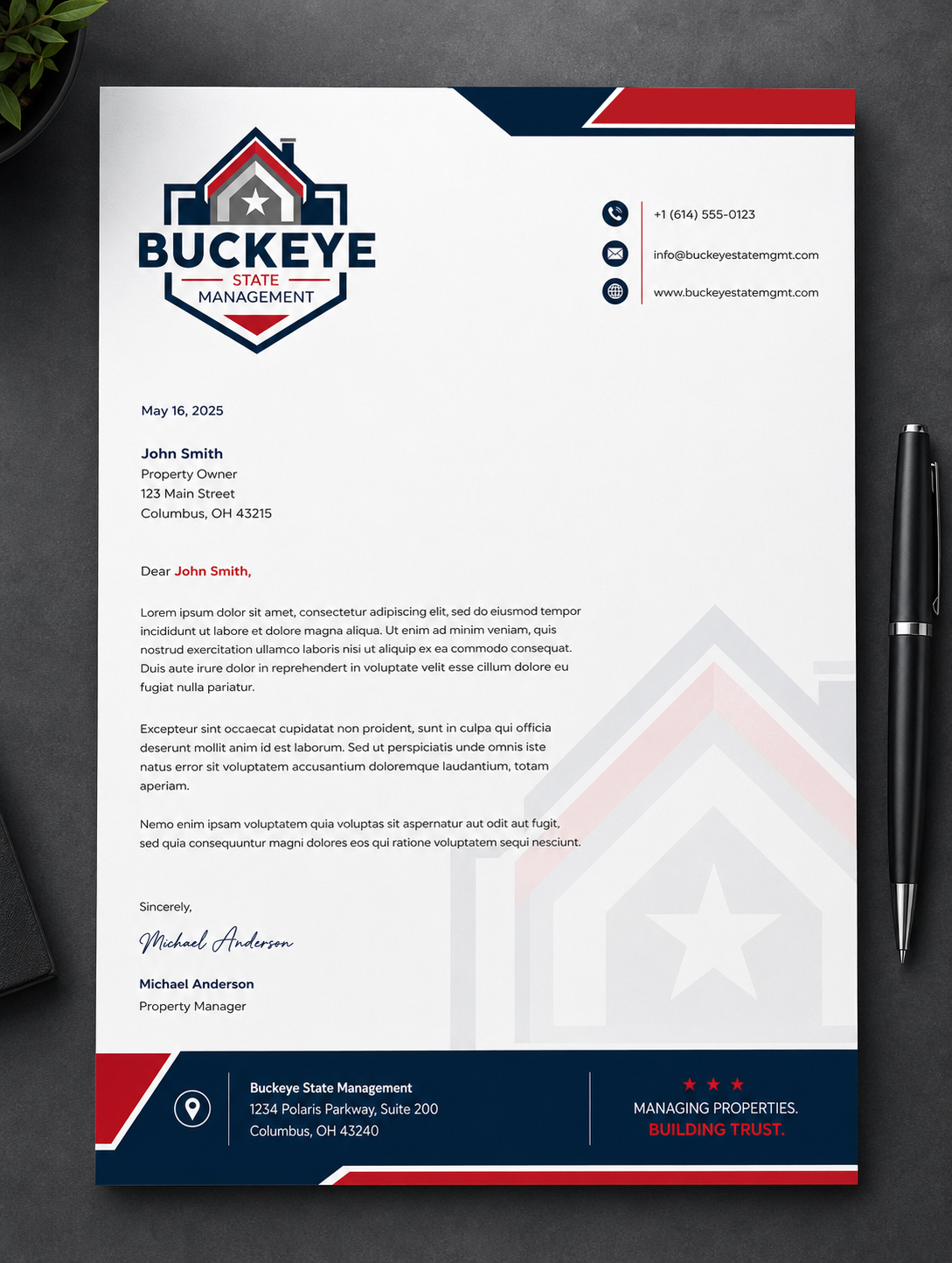 Letterhead Design by Brand aid for this project | Design #37464465