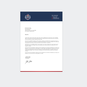 Letterhead Design by chandrayaan.creative for this project | Design: #37461873