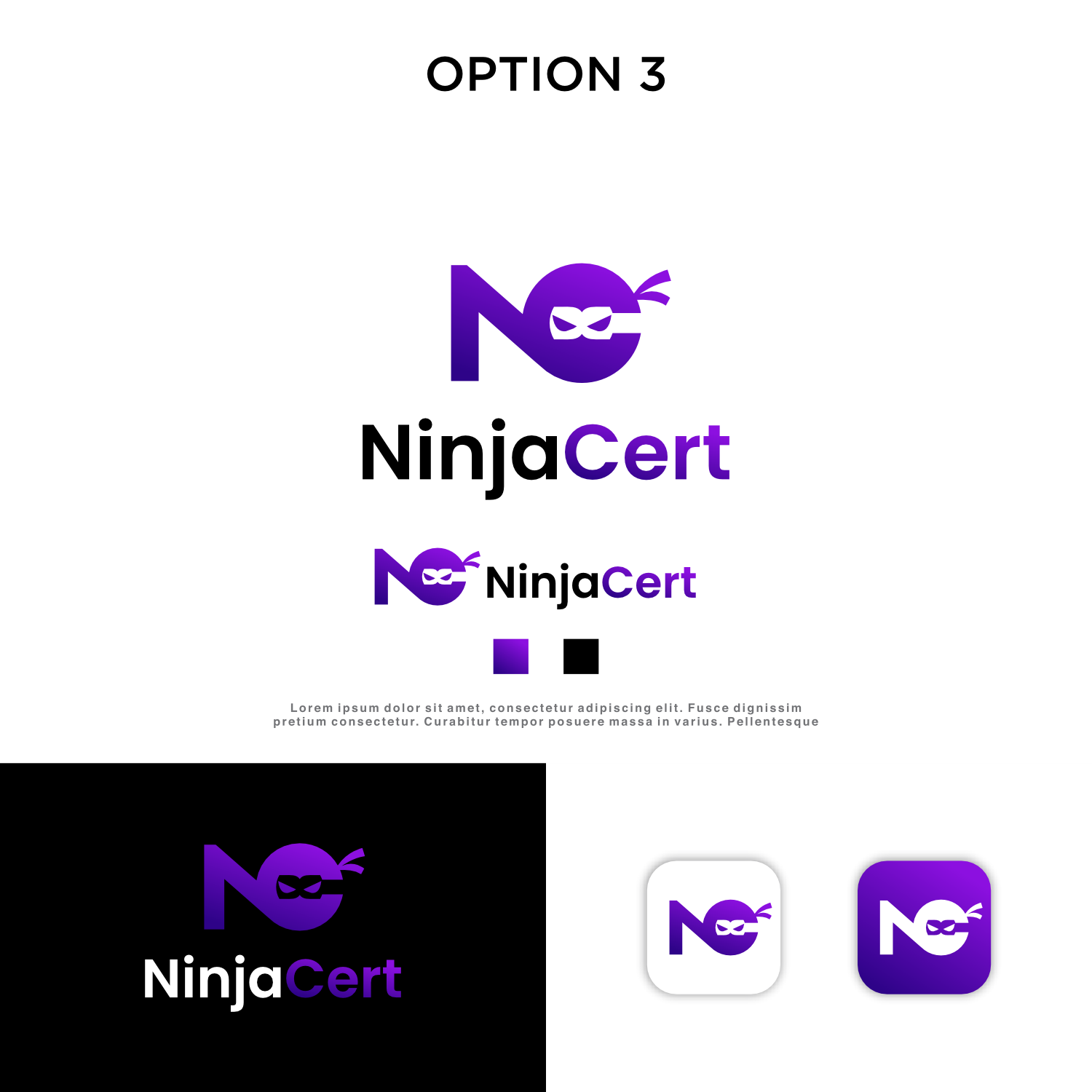 Logo Design by Milds for NinjaCert, LLC | Design #37466550