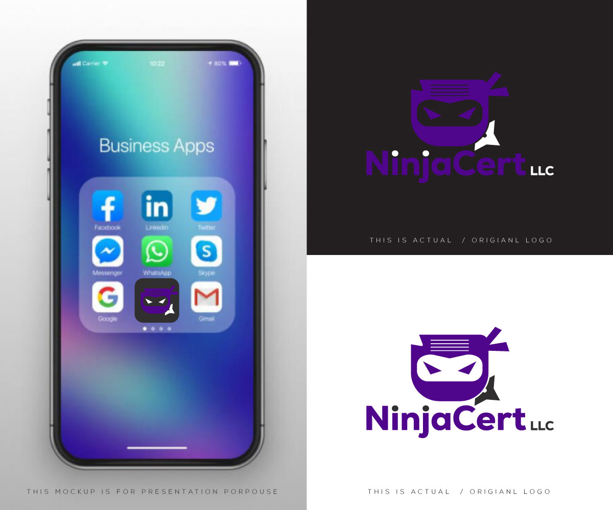 Diseño de Logo por Ansh Design para NinjaCert, LLC | Diseño #37467019
