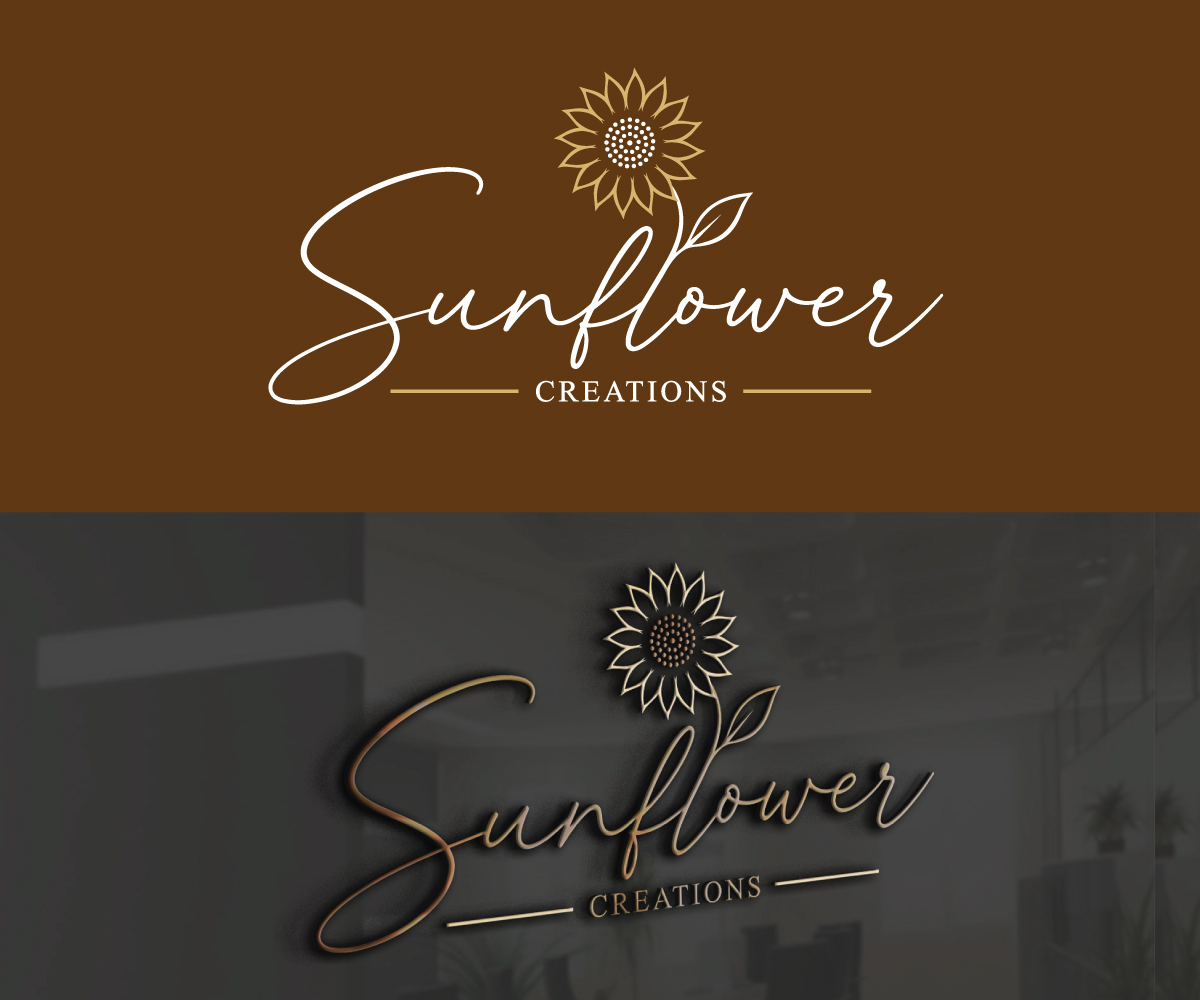 Logo Design by Adi Graphics for Sunflower Creations | Design #37481602