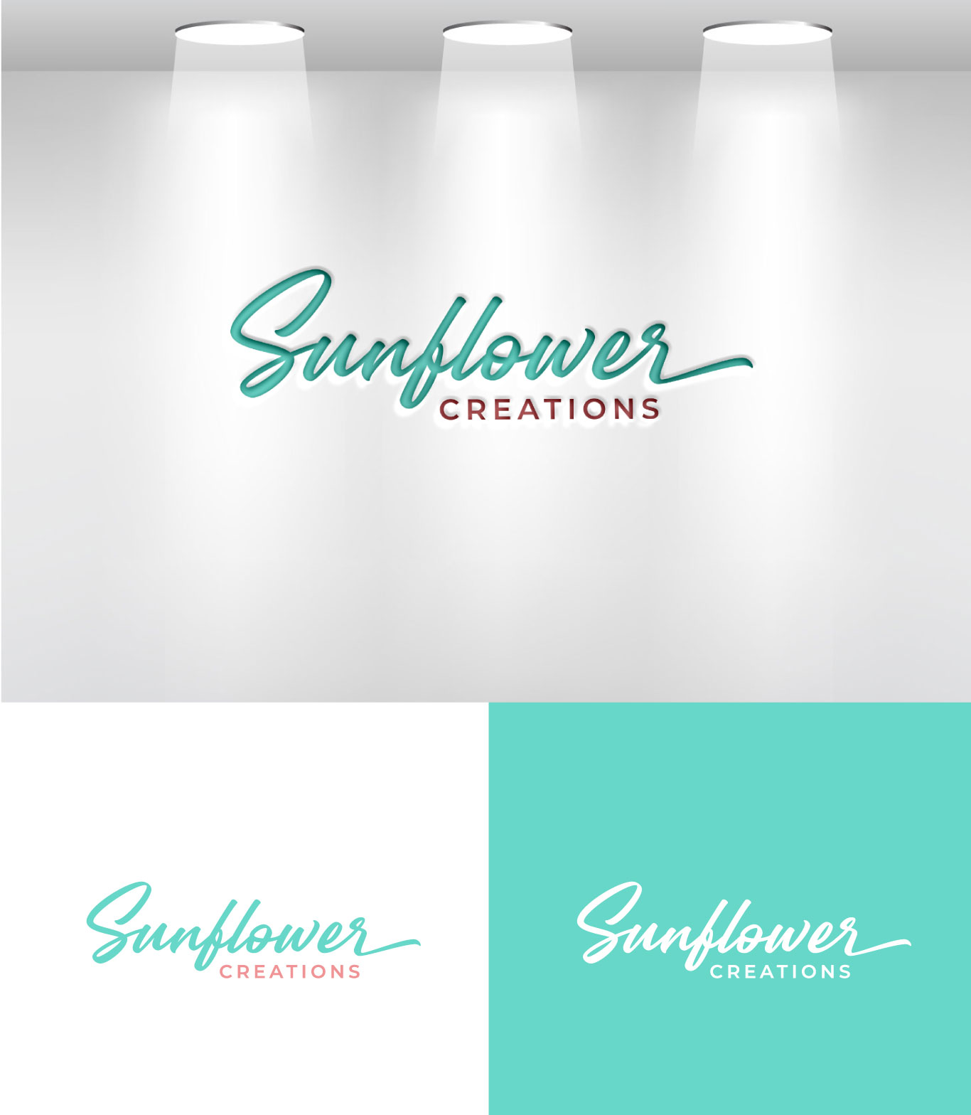 Logo Design by Mi Design1 for Sunflower Creations | Design #37476992
