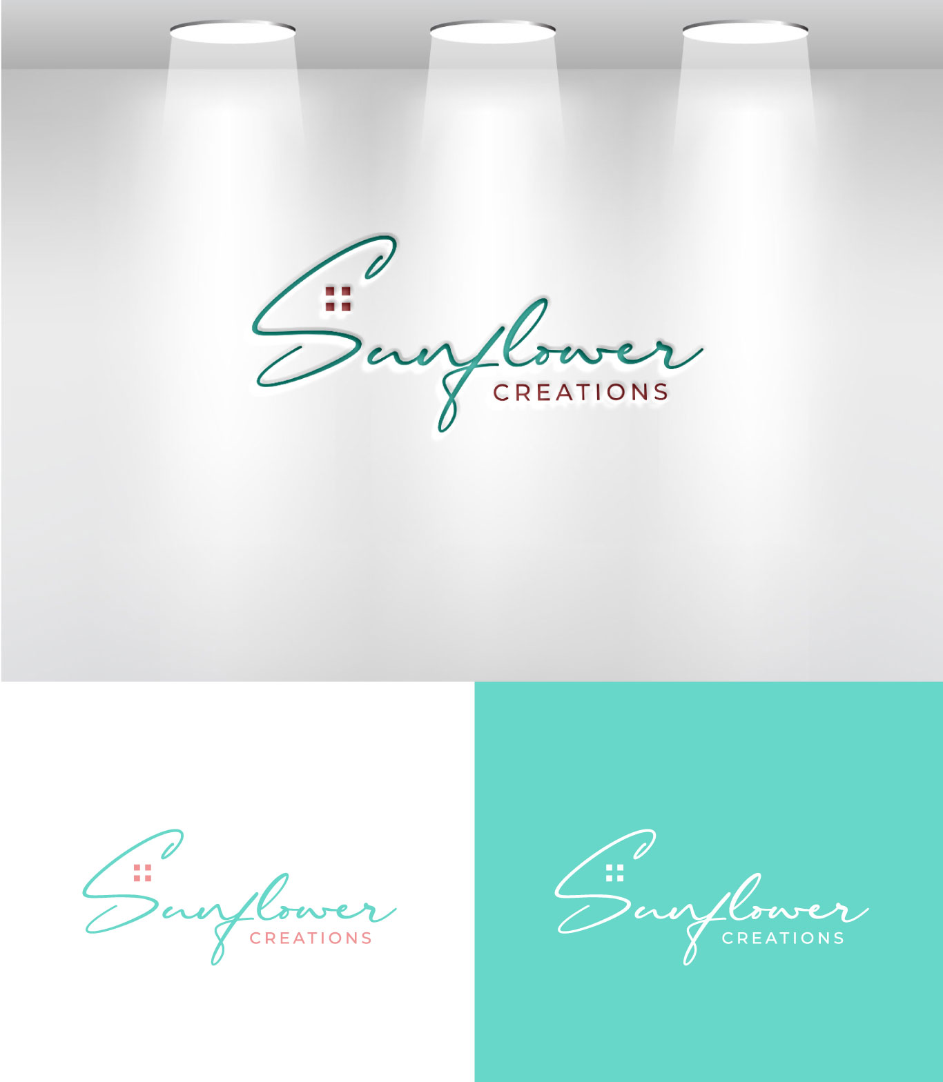 Logo Design by Mi Design1 for Sunflower Creations | Design #37477016