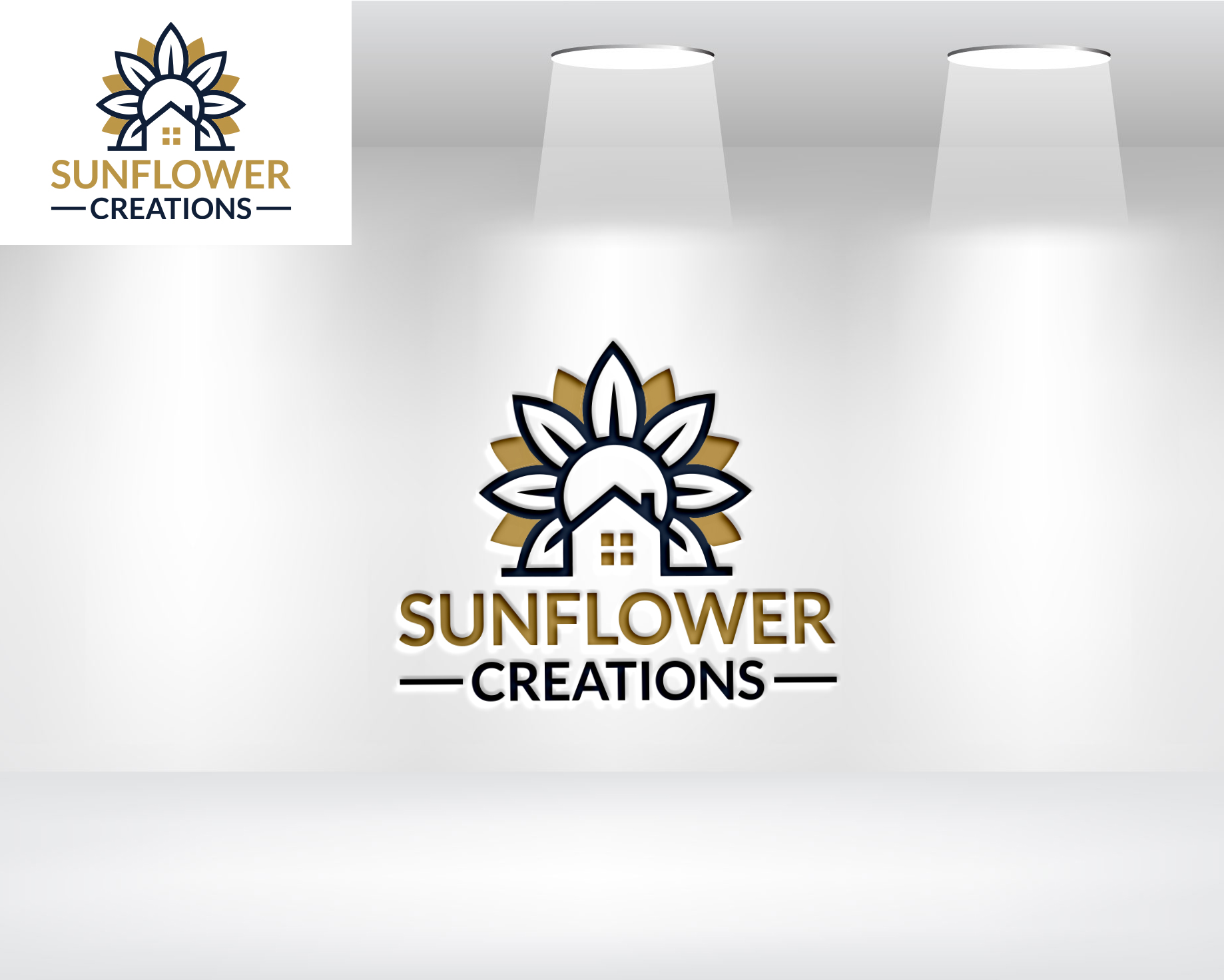 Logo Design by dubel ko for Sunflower Creations | Design #37474260