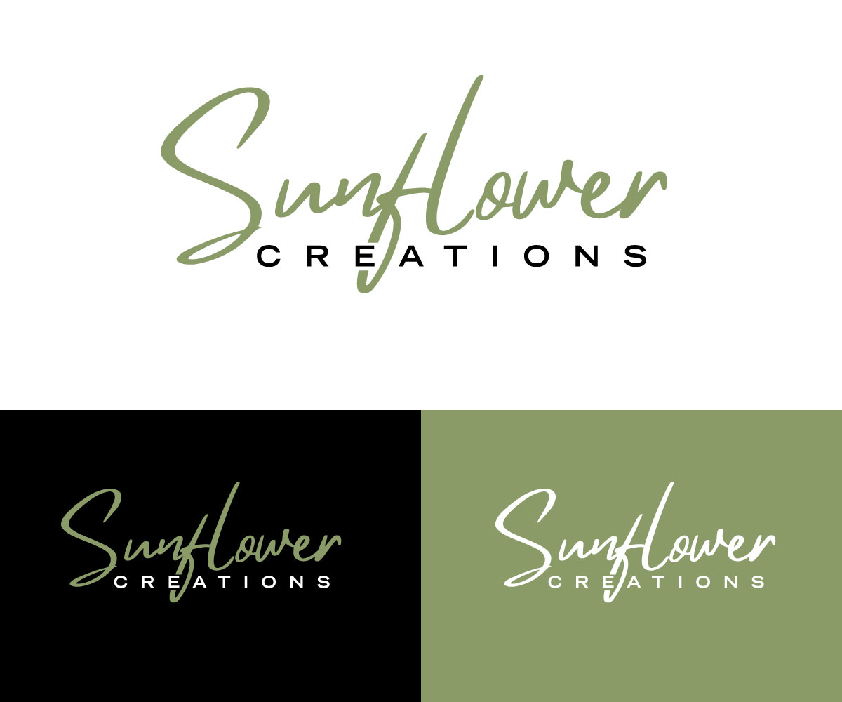 Logo Design by Kavth for Sunflower Creations | Design #37485964