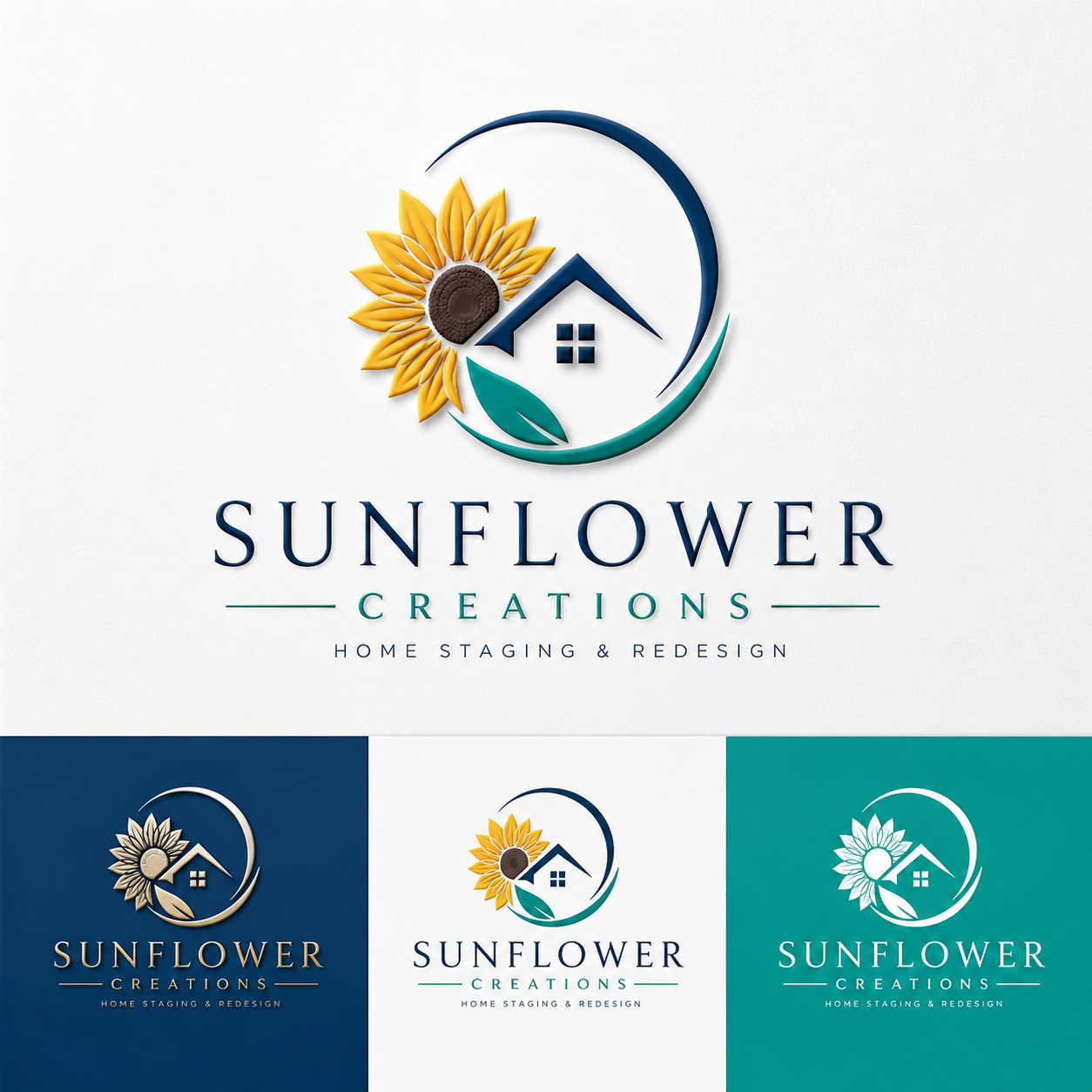Logo Design by Khotaza99 for Sunflower Creations | Design #37478817