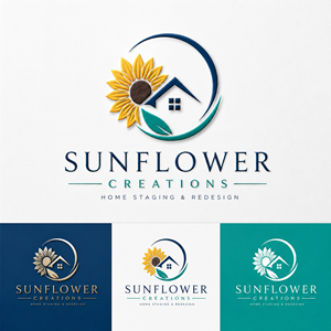 Logo Design by Khotaza99 for Sunflower Creations | Design: #37478817