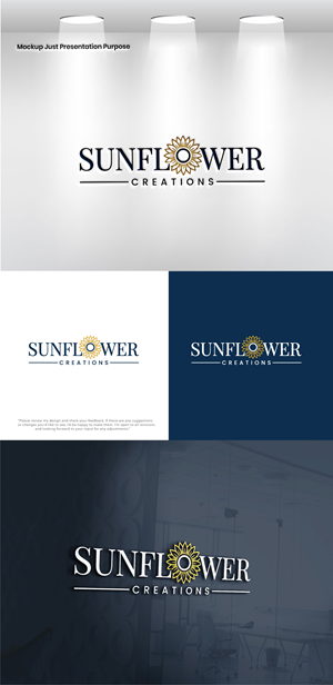 Logo Design by Pixel Signature for Sunflower Creations | Design: #37477668