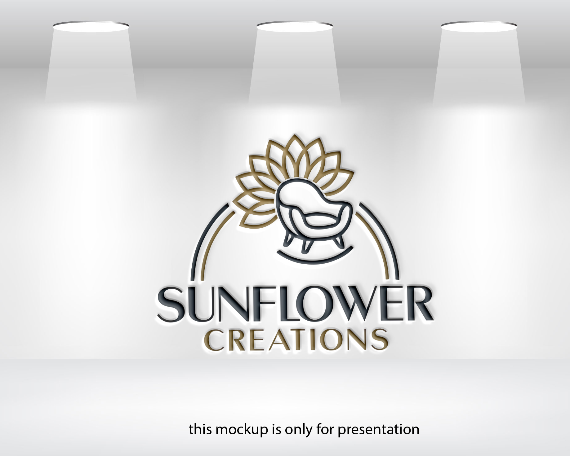 Logo Design by FARU.......... for Sunflower Creations | Design #37478669