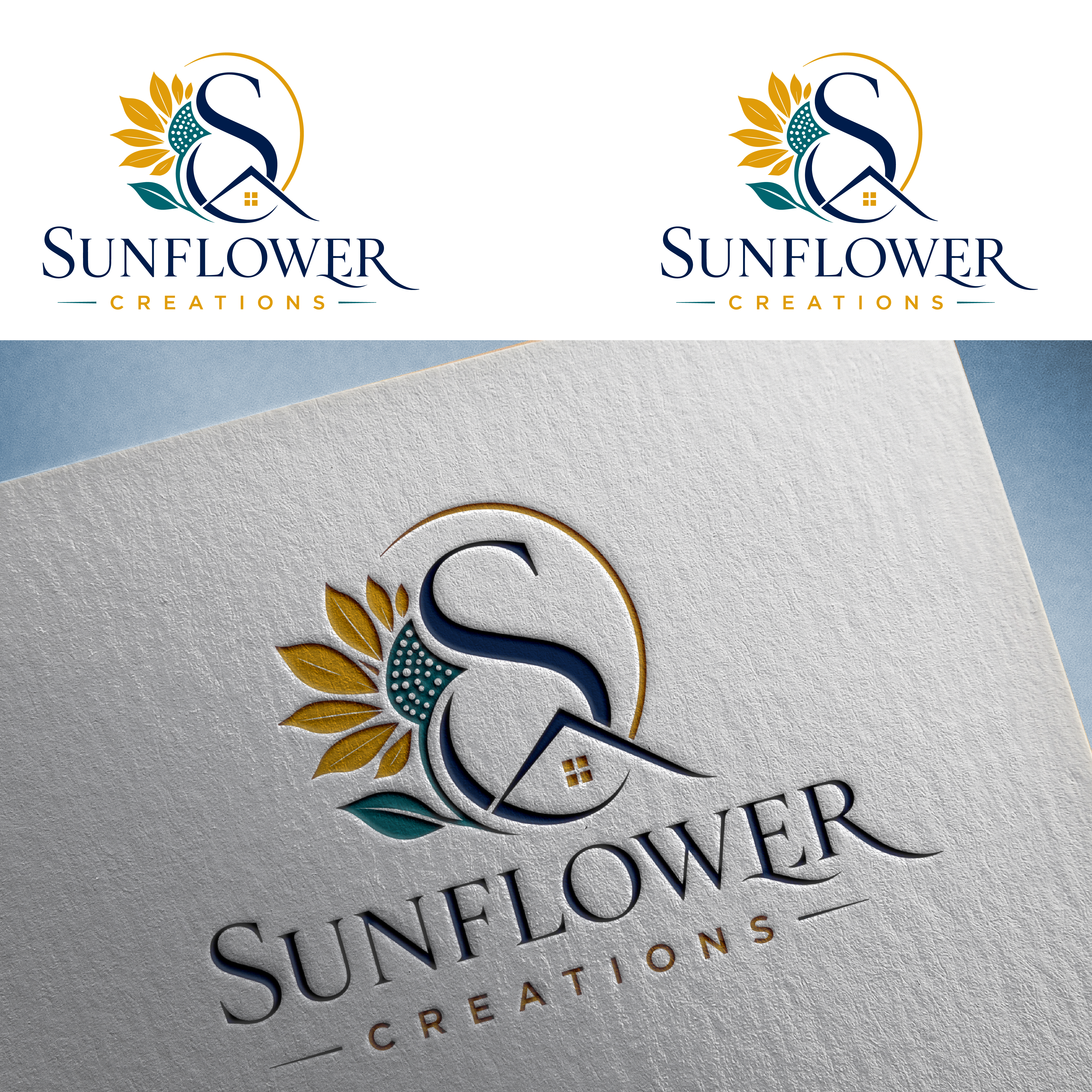 Logo Design by Shariqology for Sunflower Creations | Design #37472728