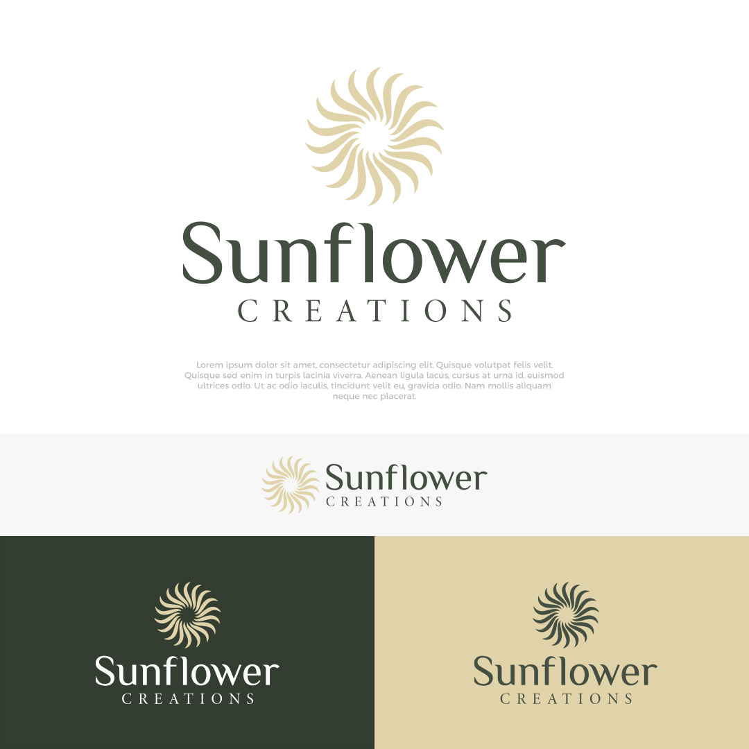 Logo Design by Alf Mozara for Sunflower Creations | Design #37474388