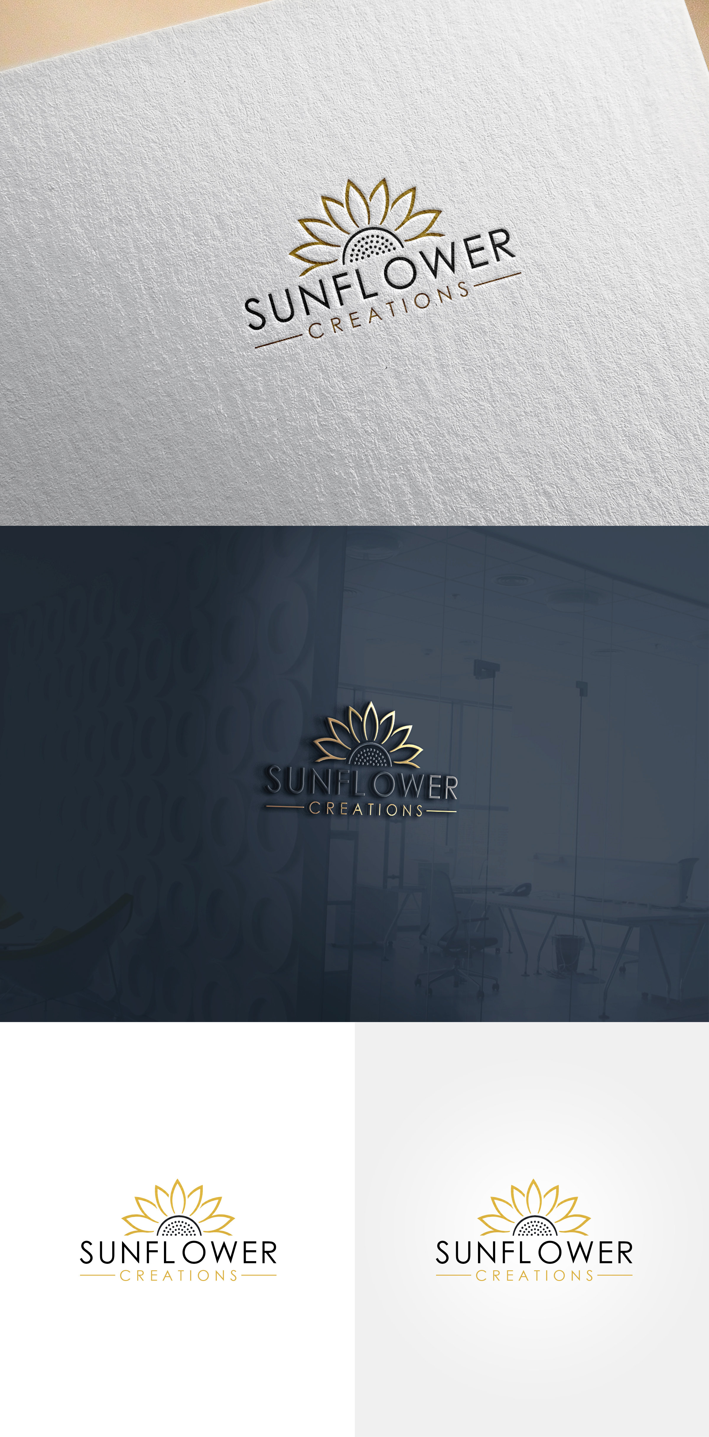 Logo Design by Rahmina for Sunflower Creations | Design #37489366