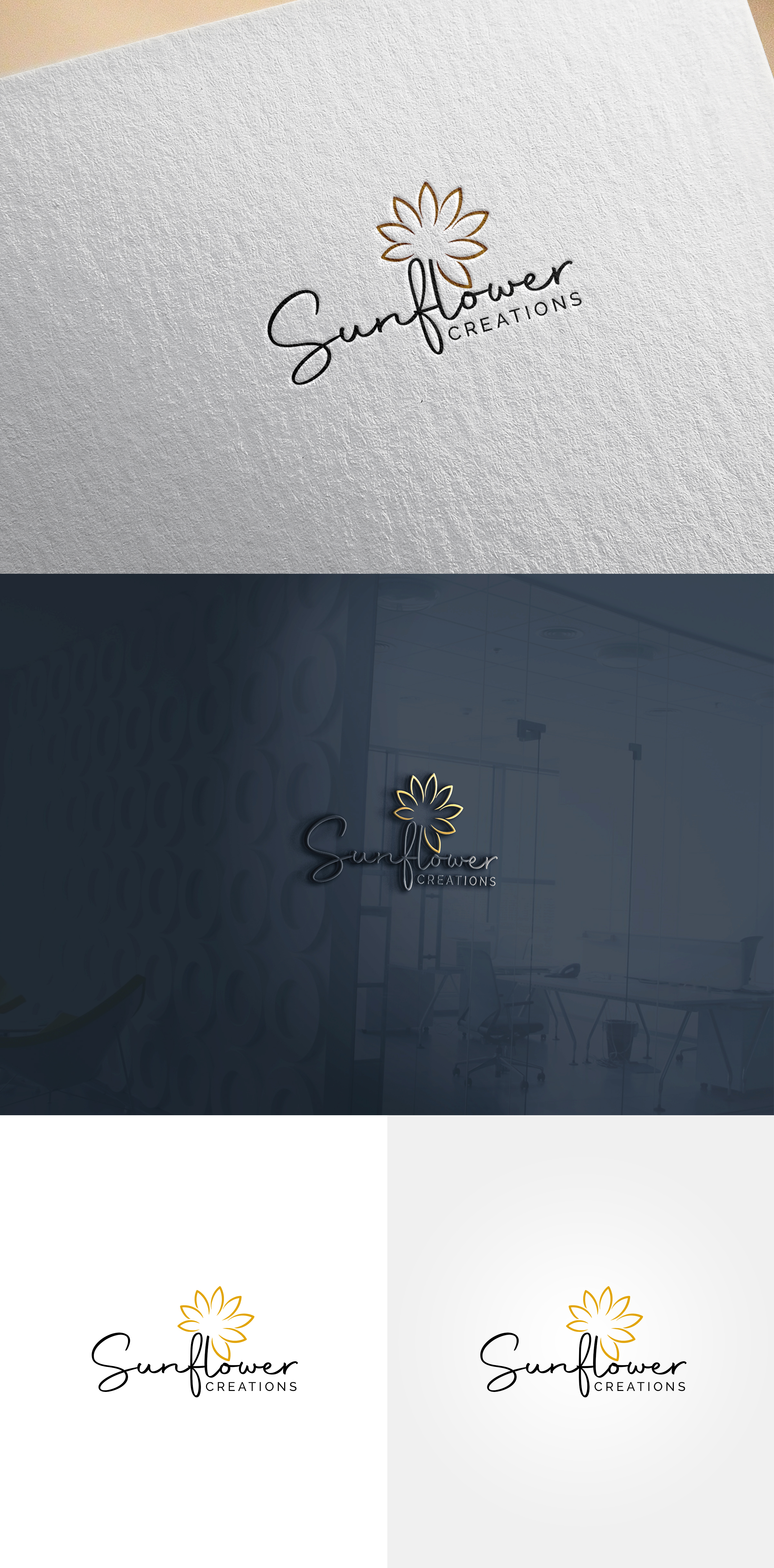 Logo Design by Rahmina for Sunflower Creations | Design #37489367