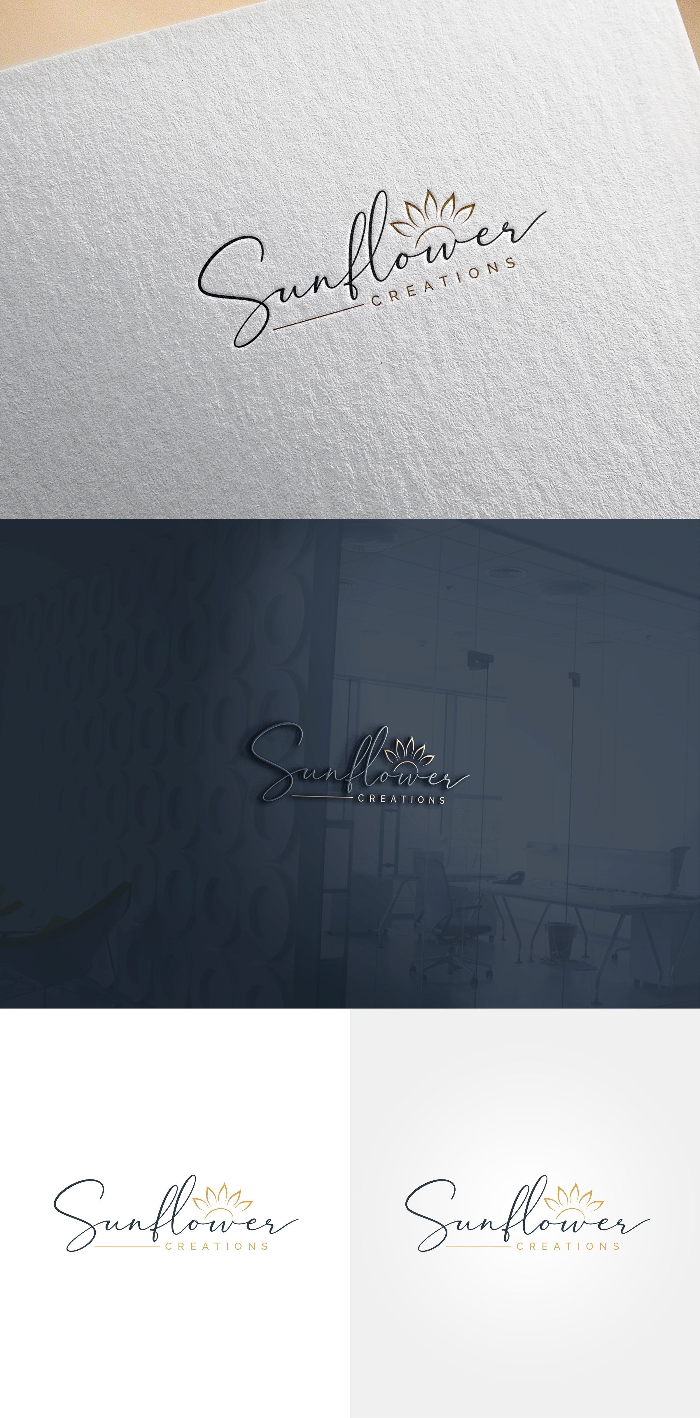 Logo Design by Rahmina for Sunflower Creations | Design #37489369