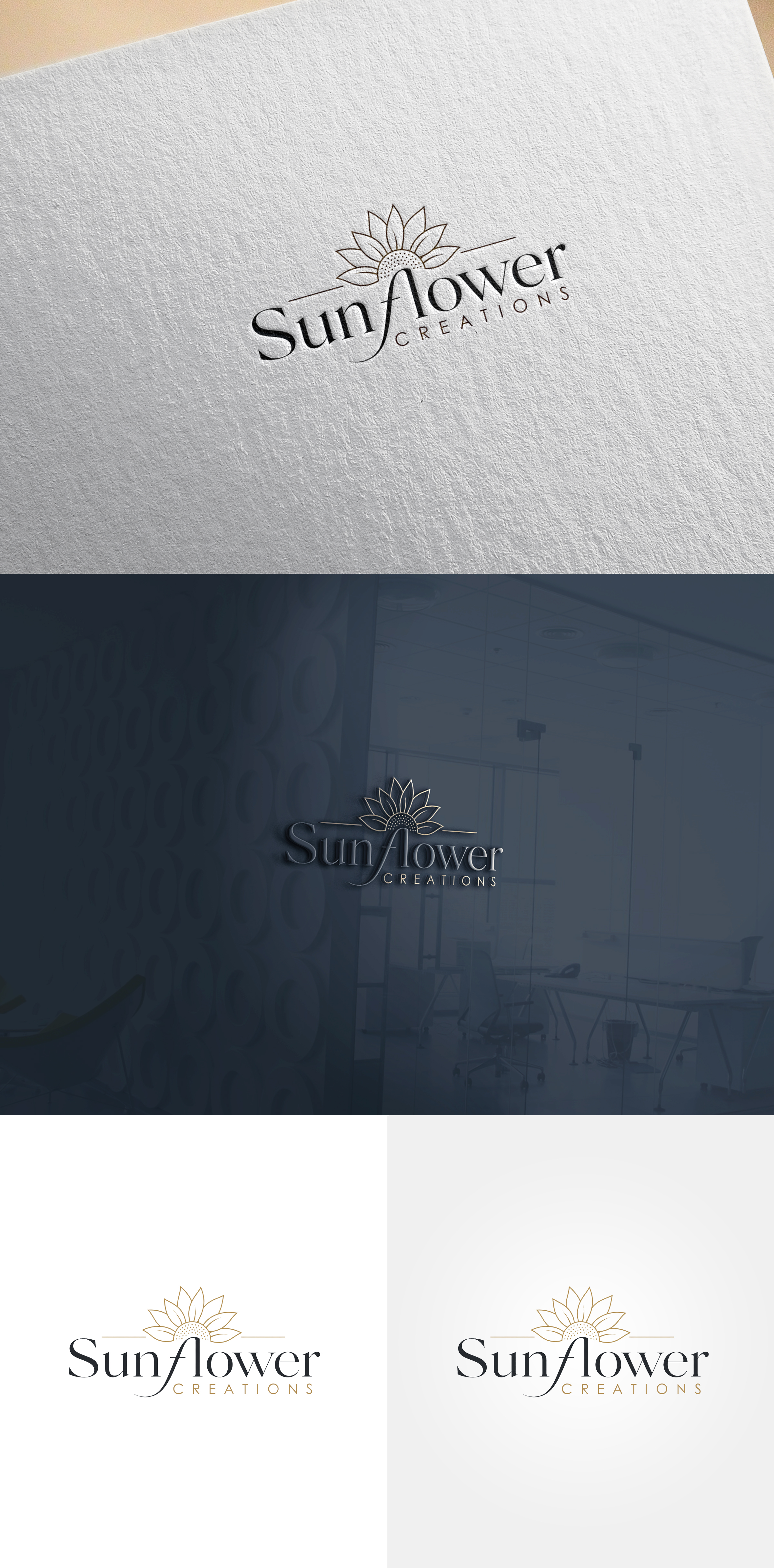 Logo Design by Rahmina for Sunflower Creations | Design #37489370