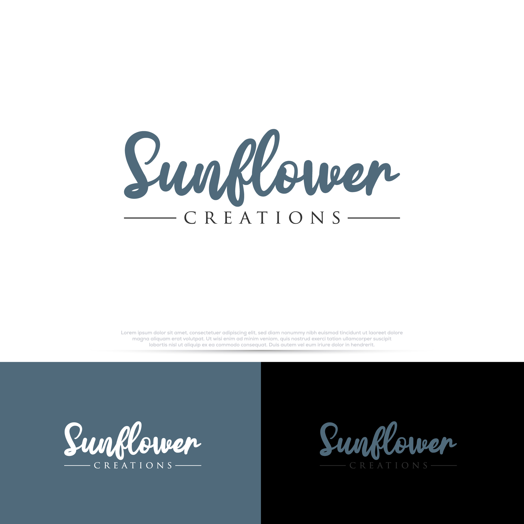Logo Design by InkPilot_Studio™ for Sunflower Creations | Design #37474140