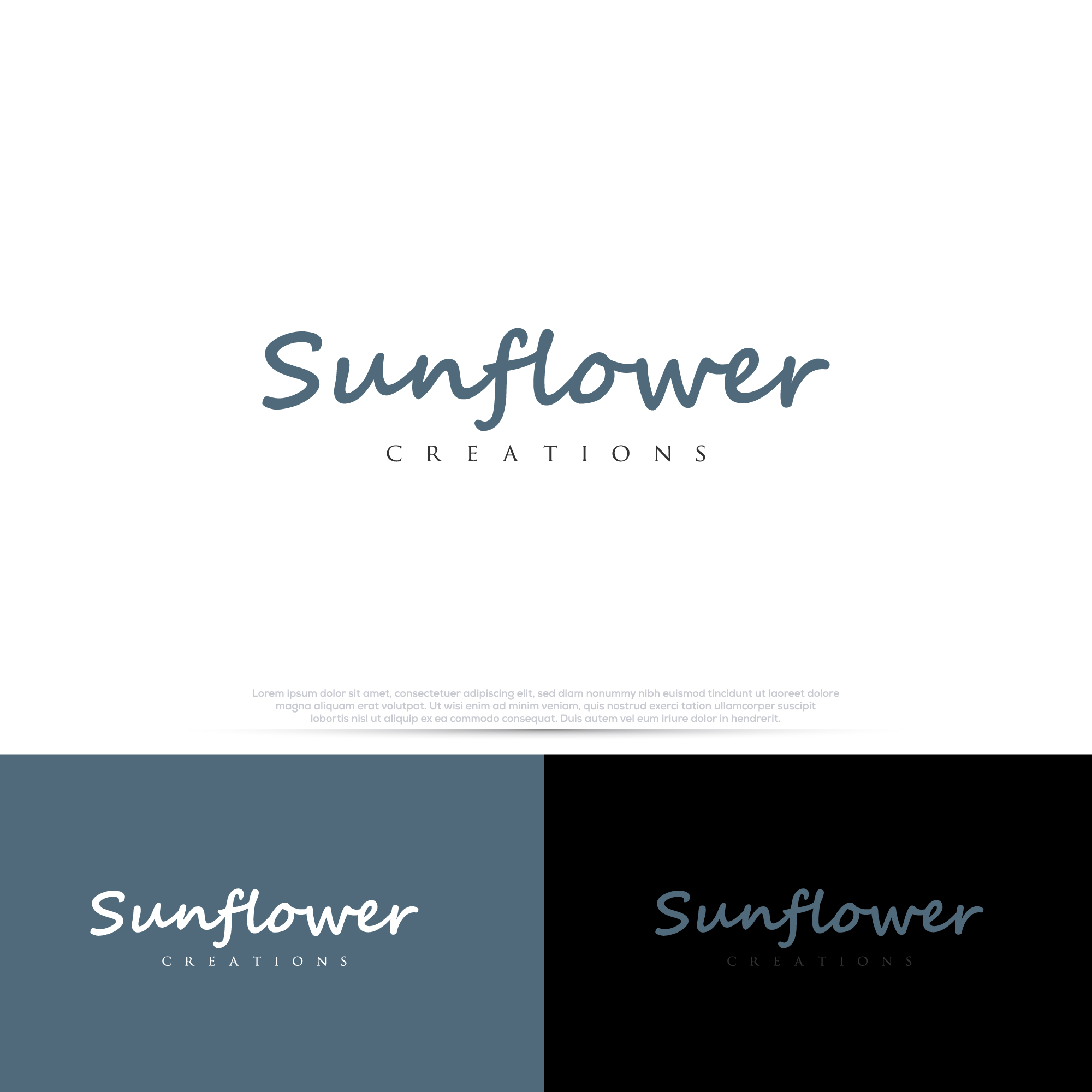 Logo Design by InkPilot_Studio™ for Sunflower Creations | Design #37474142