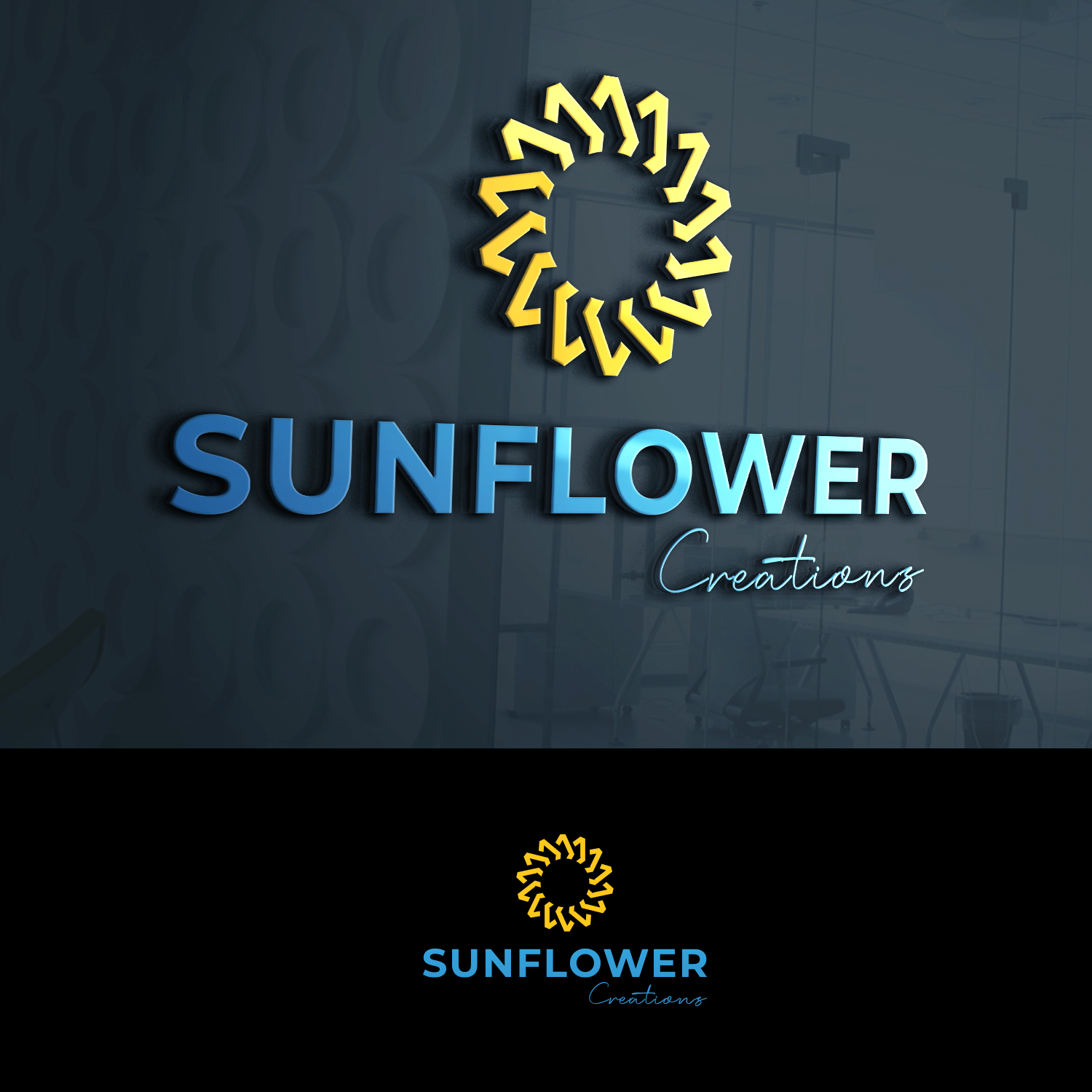 Logo Design by Mahera23 for Sunflower Creations | Design #37473483