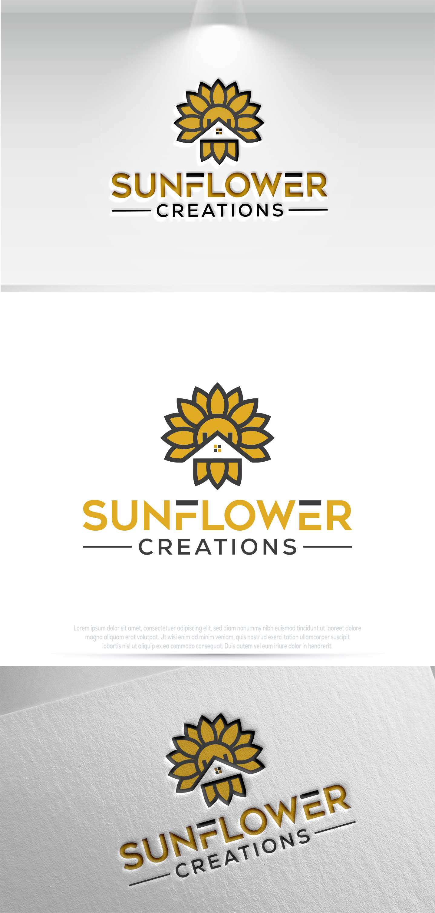 Logo Design by Raya™ for Sunflower Creations | Design #37489600